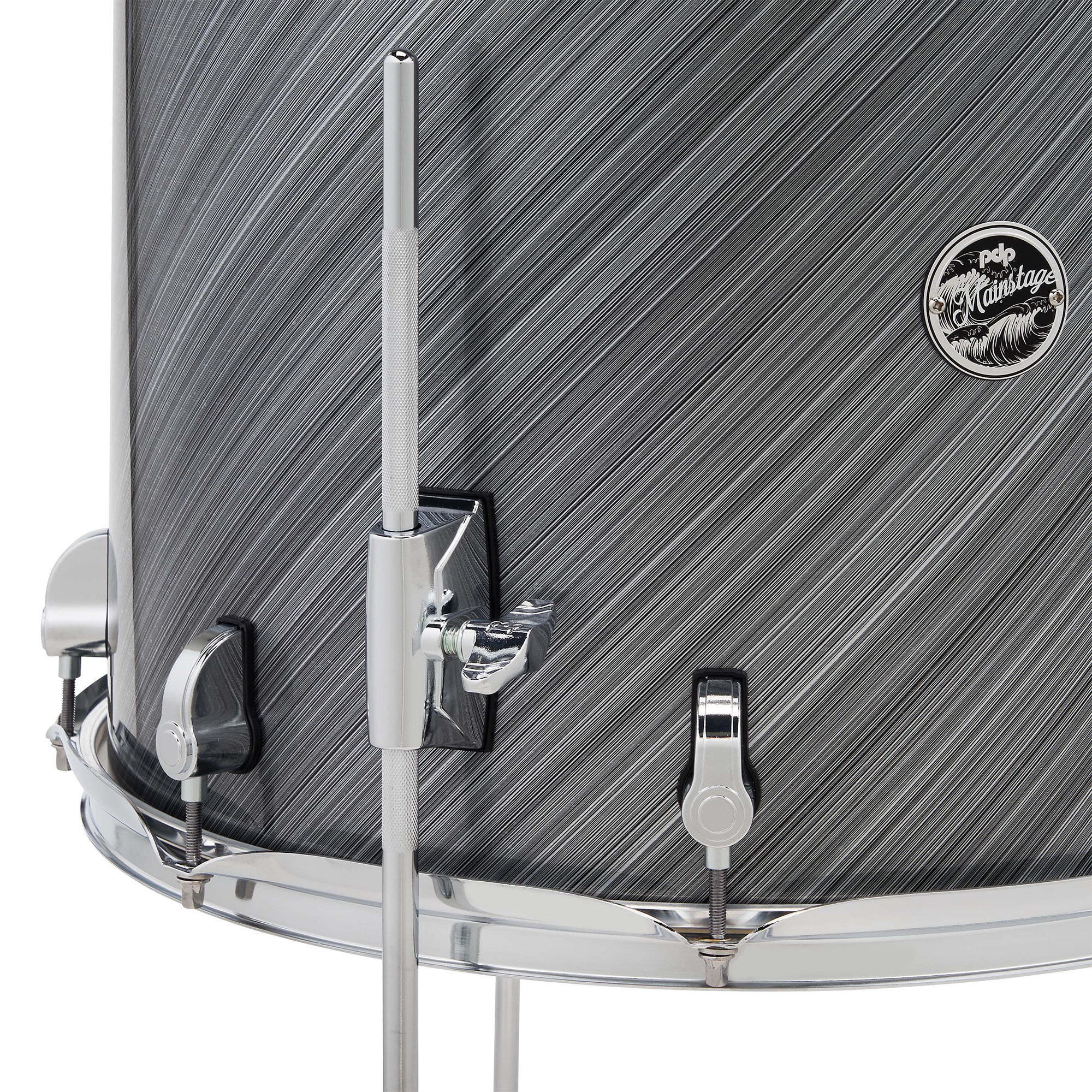 PDP Drums Mainstage 5 Pieces Drumset with Hardware and Paiste Cymbals - Twisted Graphite