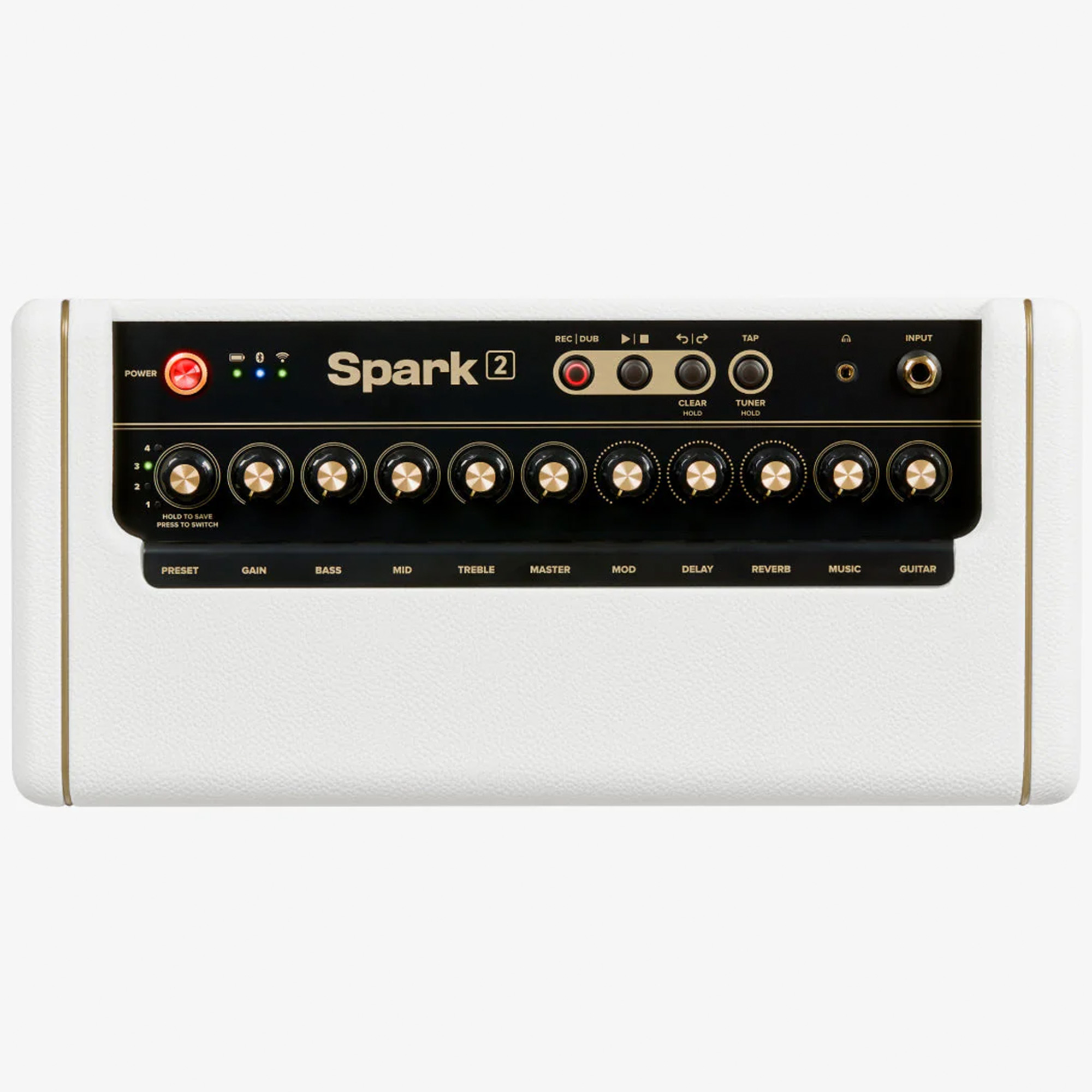 Positive Grid Spark 2 Smart Guitar Practice Amp & Bluetooth Speaker 50 Watt - Pearl