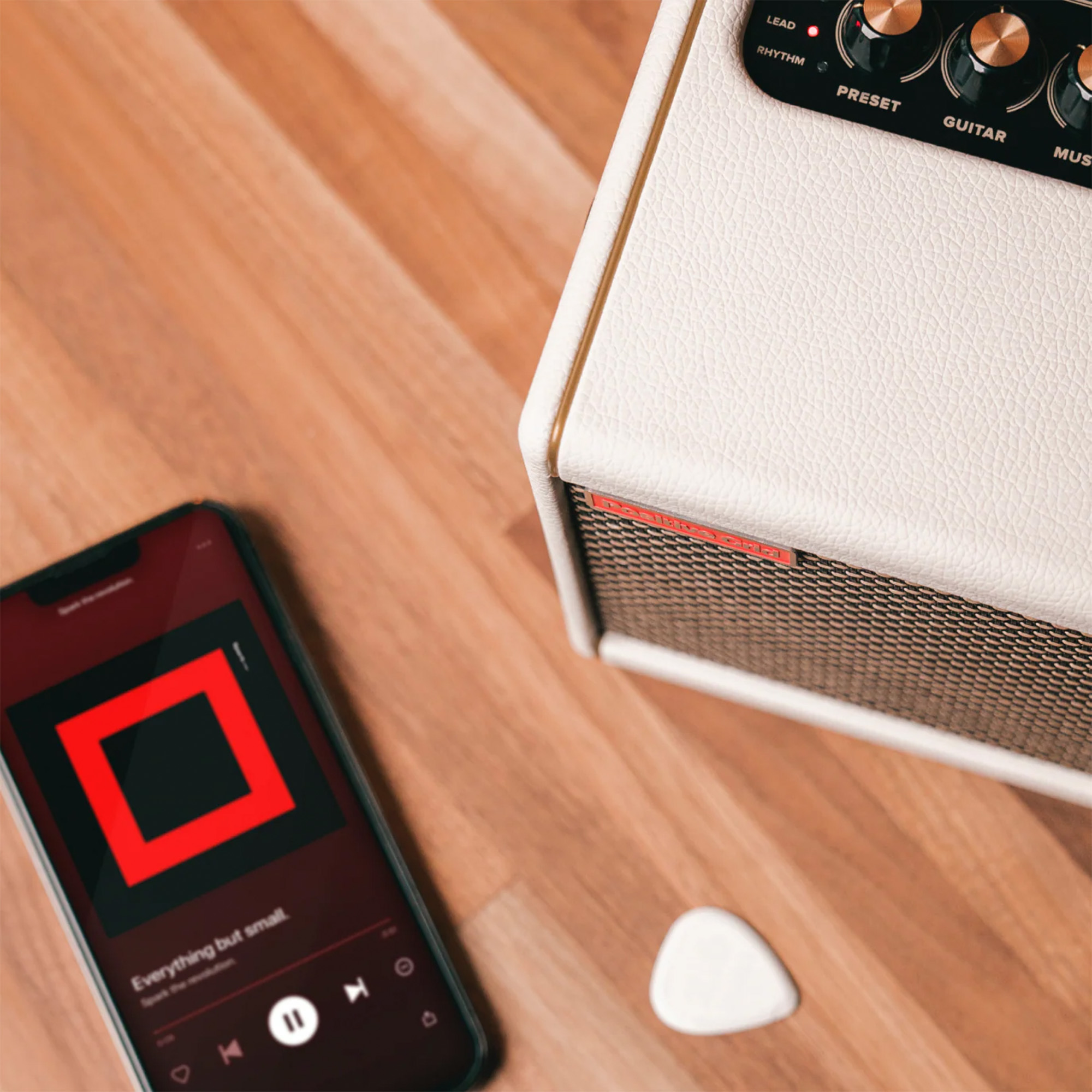 Positive Grid Spark Mini Portable Smart Guitar Amp & Bluetooth Speaker 10 Watt - Pearl