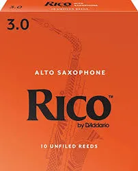 Rico by D'Addario RJA1030 Alto Saxophone Reeds - Strength 3 - 10 Pieces