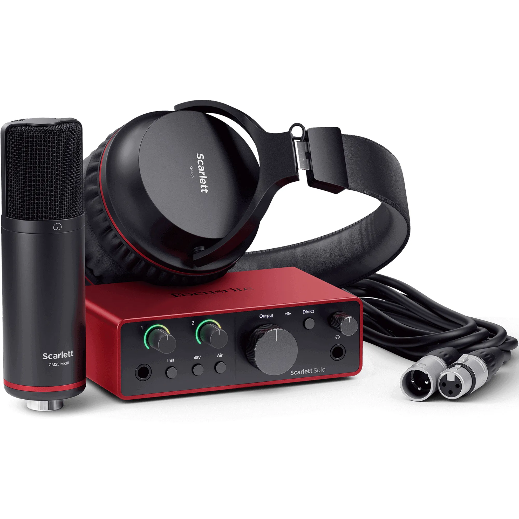 Focusrite Scarlett Solo Studio Recording Bundle 4th Gen