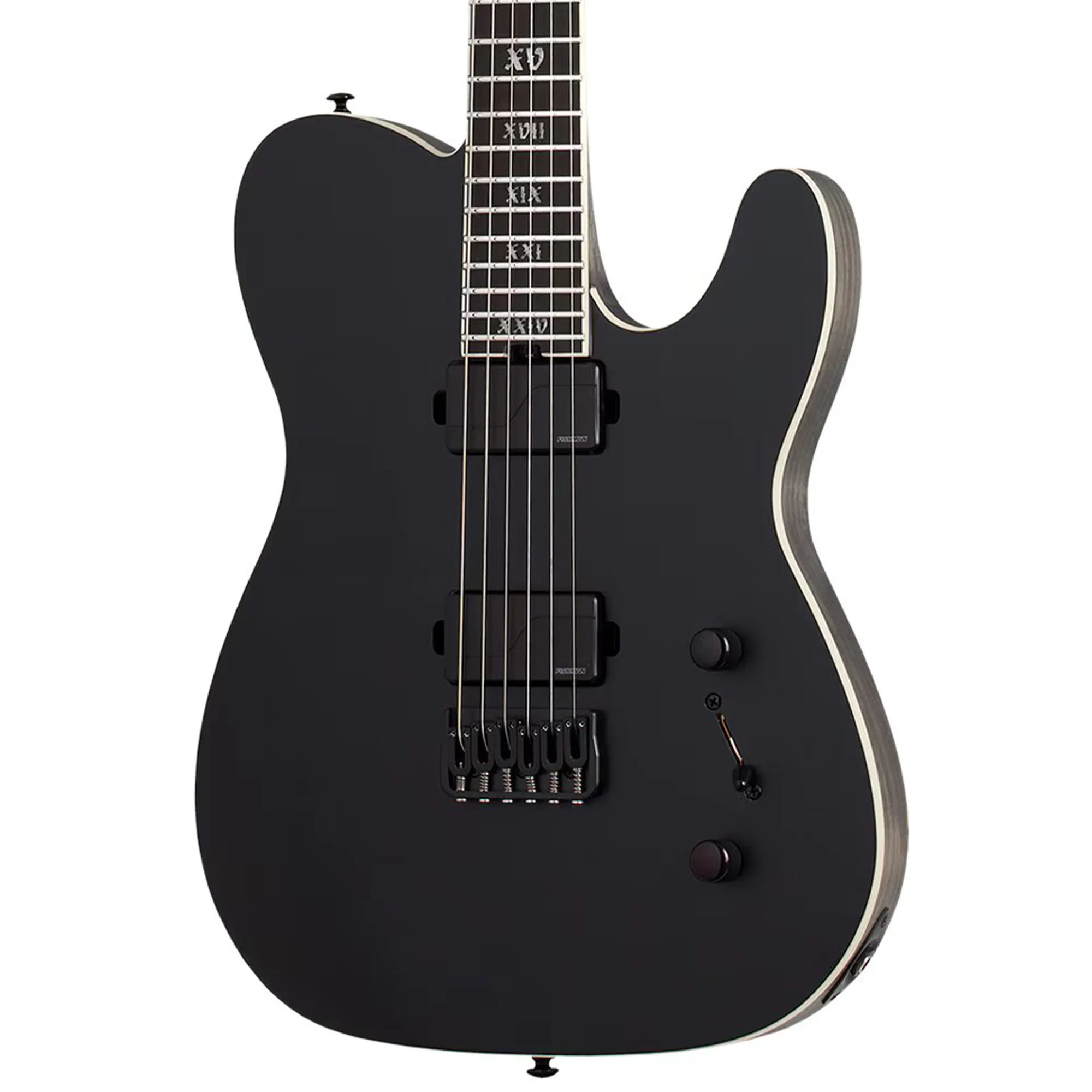Schecter PT SLS Elite Evil Twin Electric Guitar - Satin Black