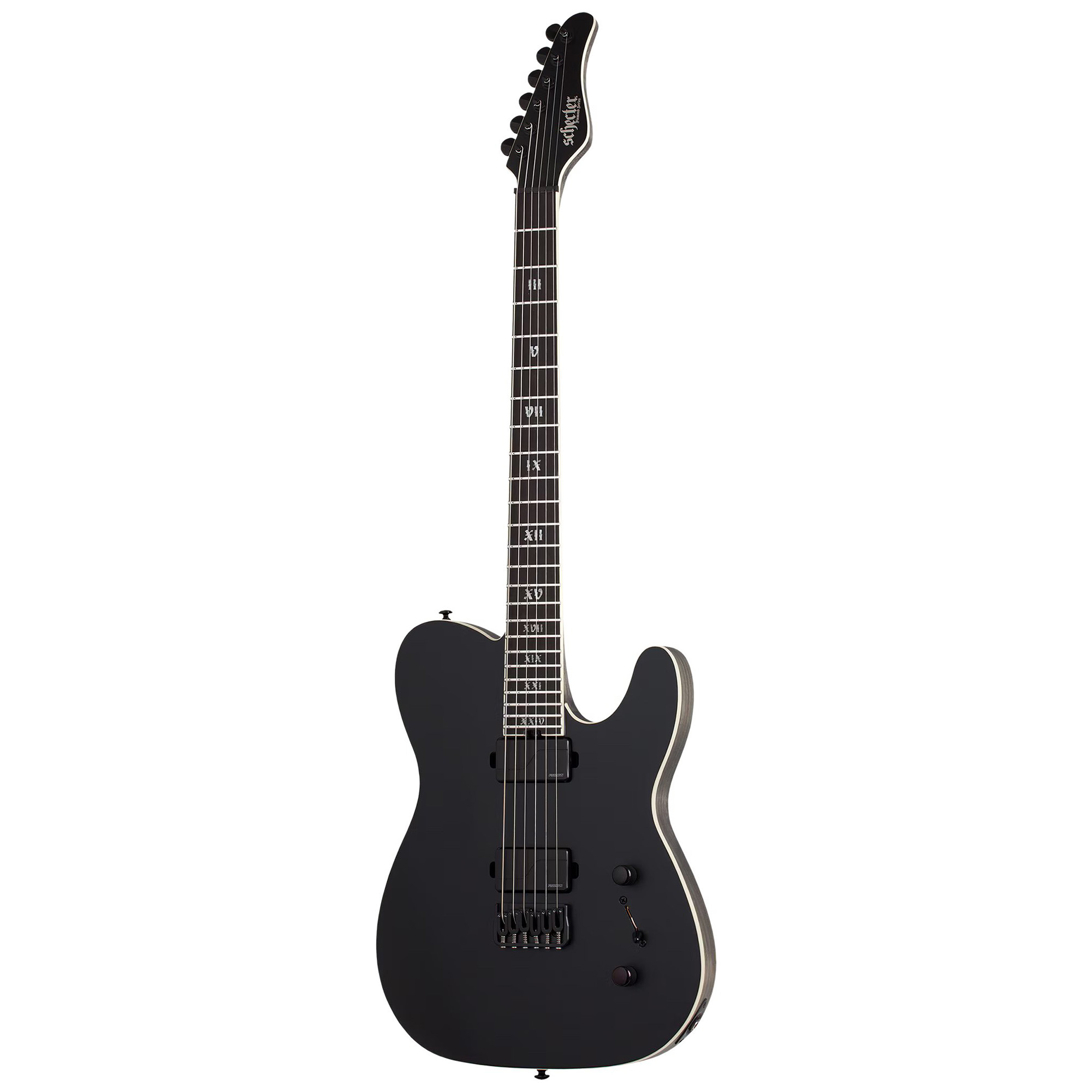 Schecter PT SLS Elite Evil Twin Electric Guitar - Satin Black
