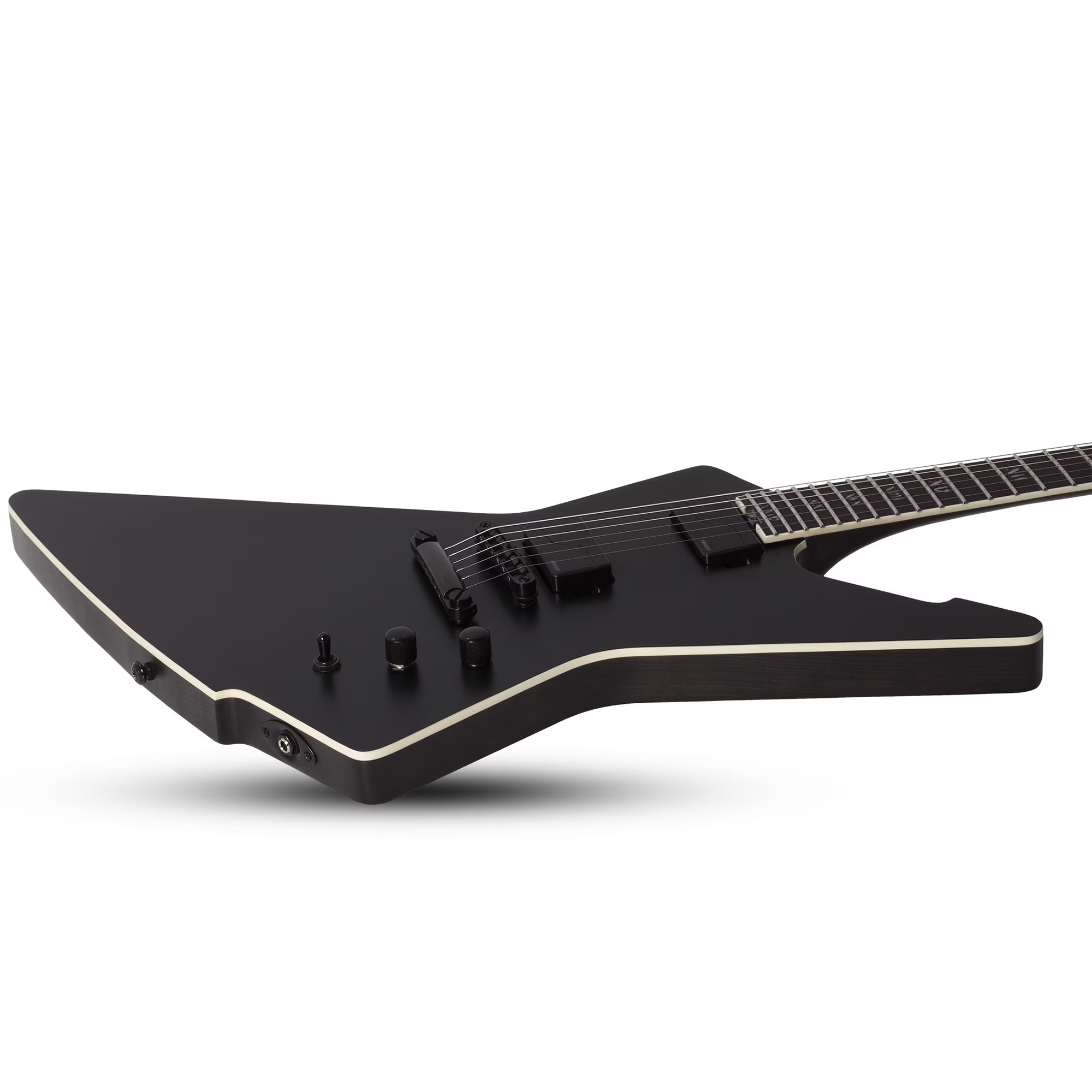 Schecter E-1 SLS Evil Twin Electric Guitar - Satin Black