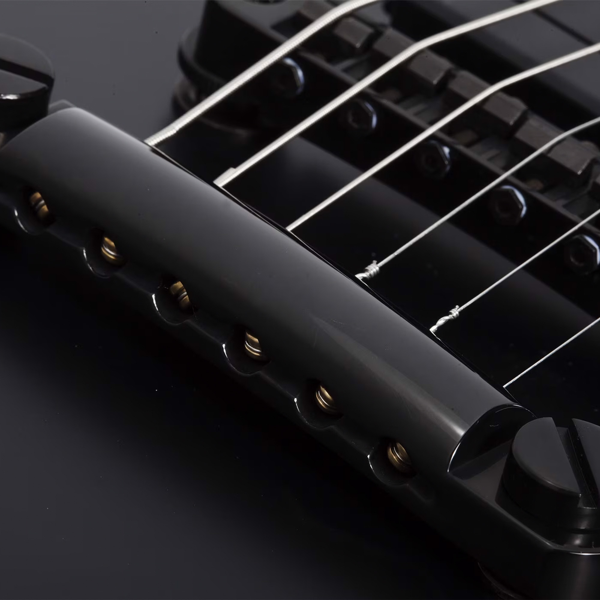 Schecter E-1 SLS Evil Twin Electric Guitar - Satin Black