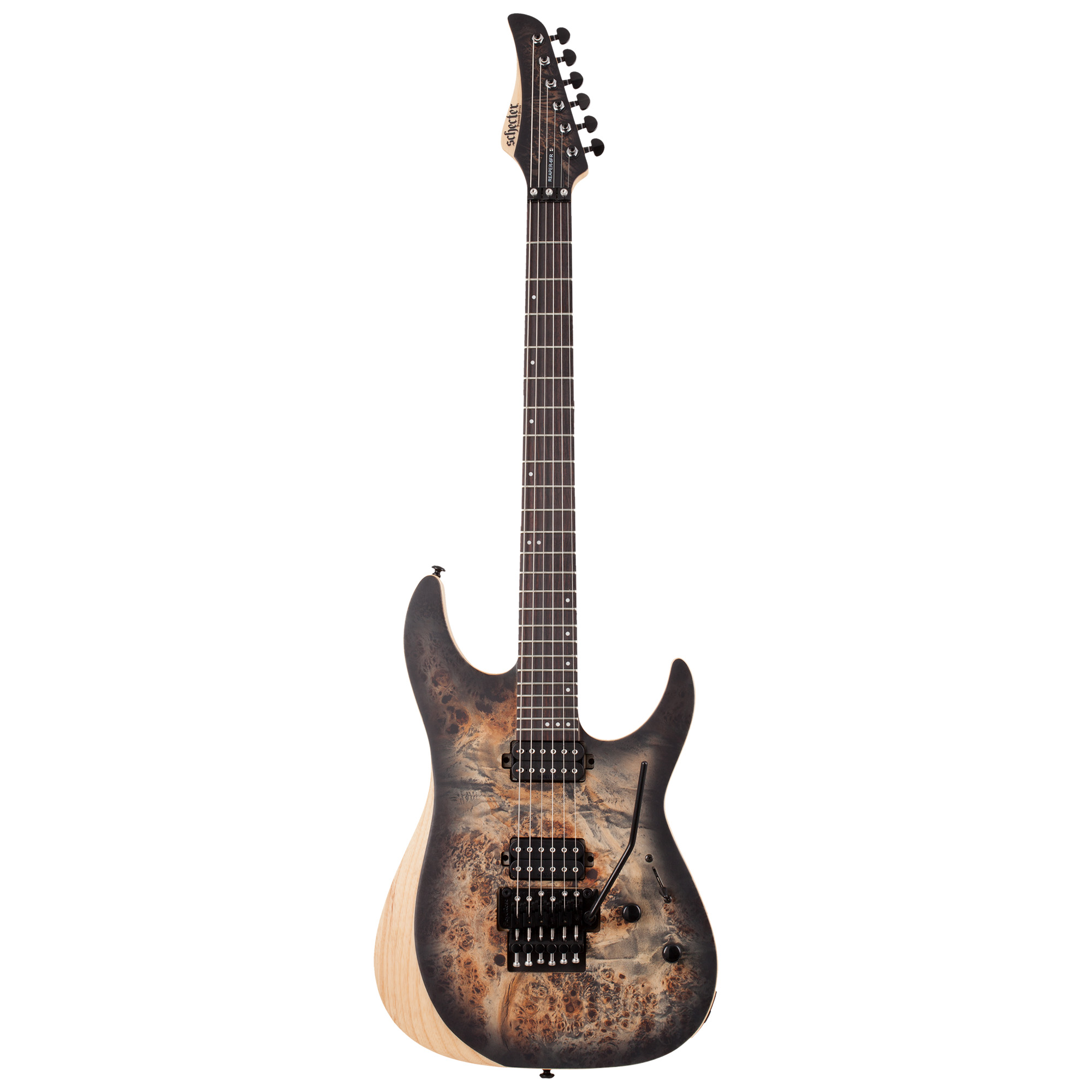 Schecter Electric Guitar Reaper 6 FR - Satin Charcoal Burst