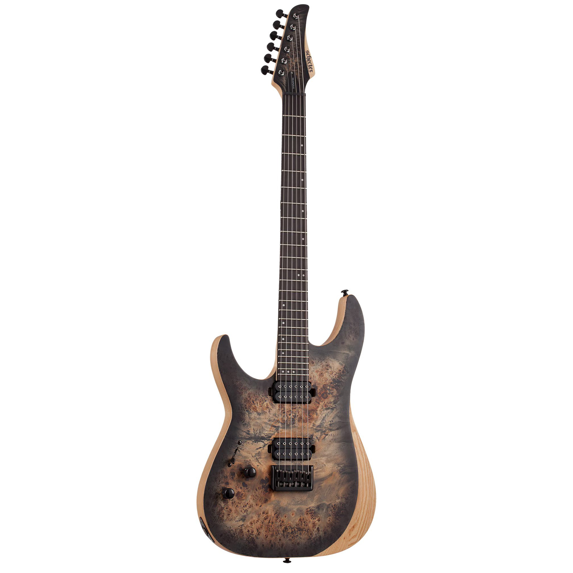 Schecter Electric Guitar Reaper 6 Left Handed - Satin Charcoal Burst
