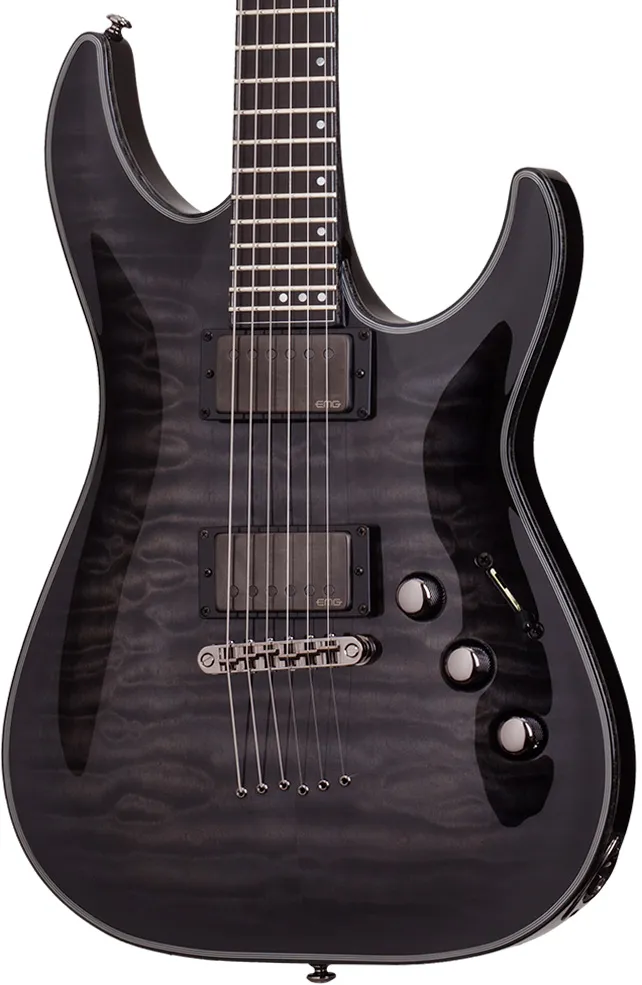 Schecter Hellraiser Hybrid C-1-Trans Black Burst