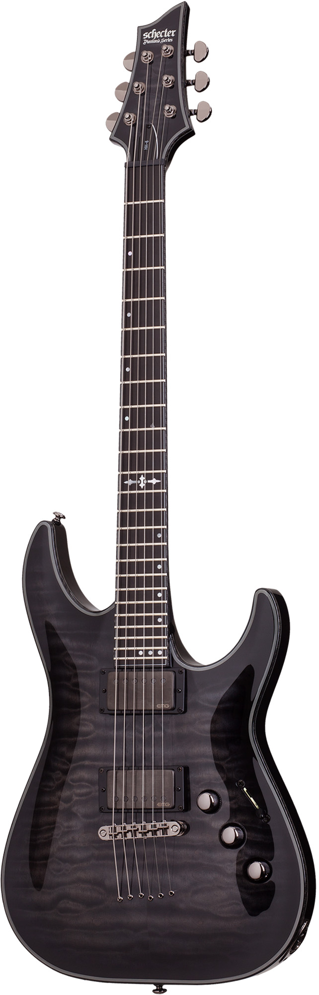 Schecter Hellraiser Hybrid C-1-Trans Black Burst