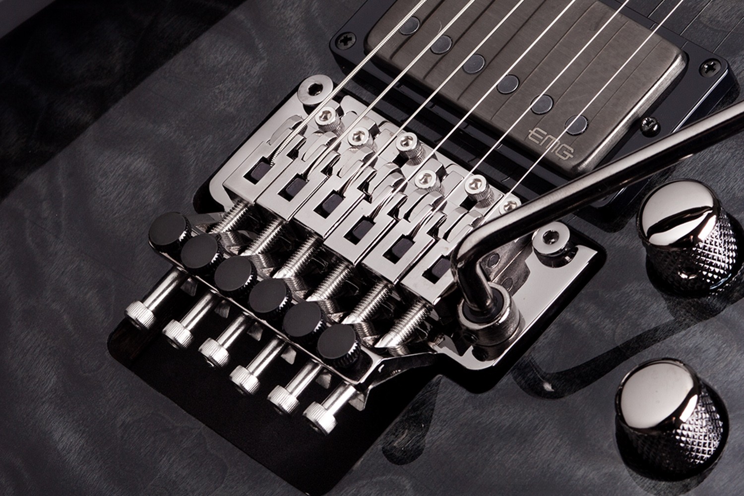 Schecter Hellraiser Hybrid C-1 FR-S Electric Guitar - Trans Black Burst
