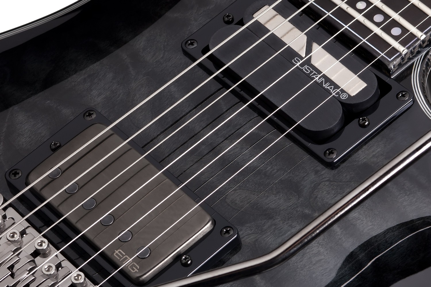 Schecter Hellraiser Hybrid C-1 FR-S Electric Guitar - Trans Black Burst