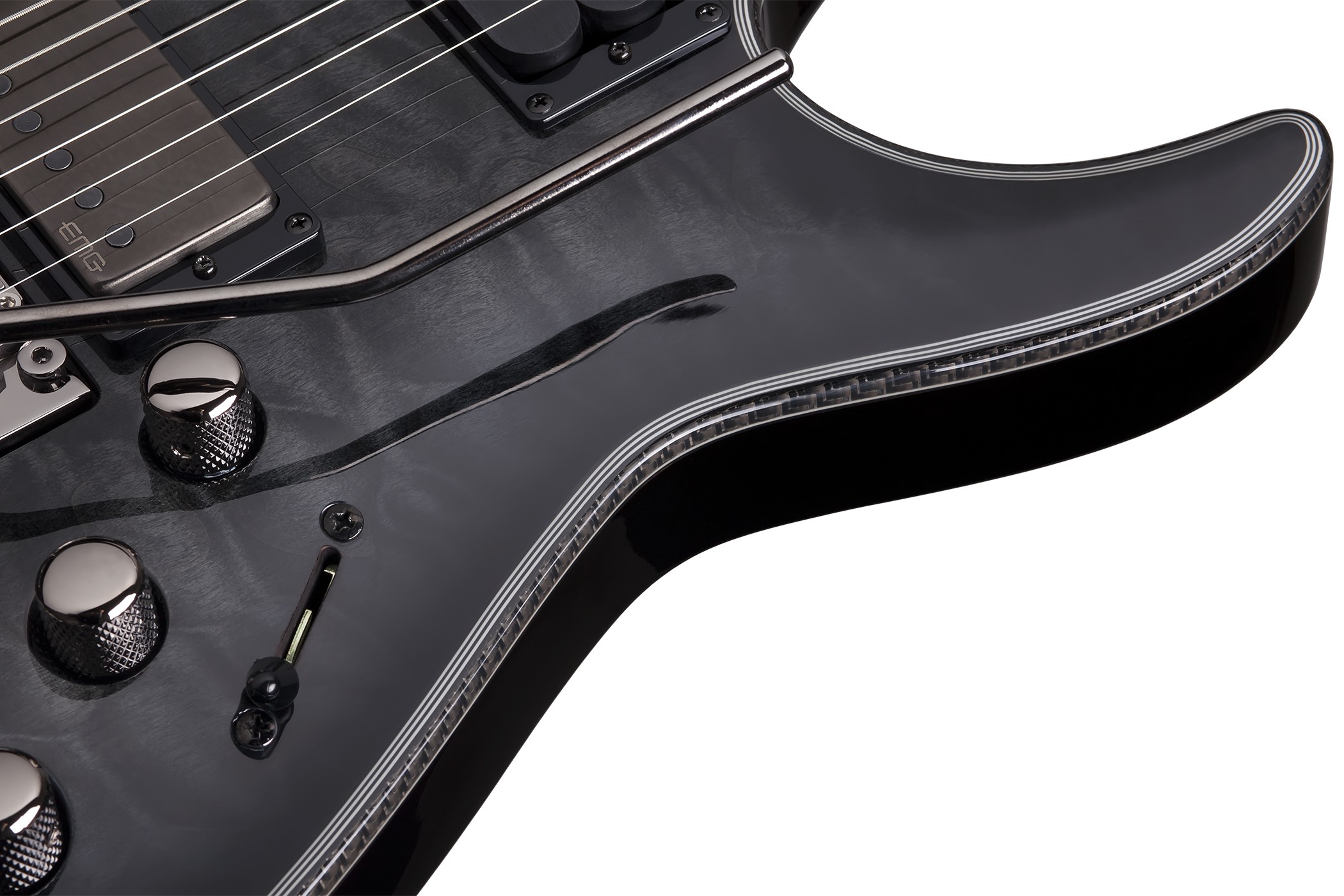 Schecter Hellraiser Hybrid C-1 FR-S Electric Guitar - Trans Black Burst
