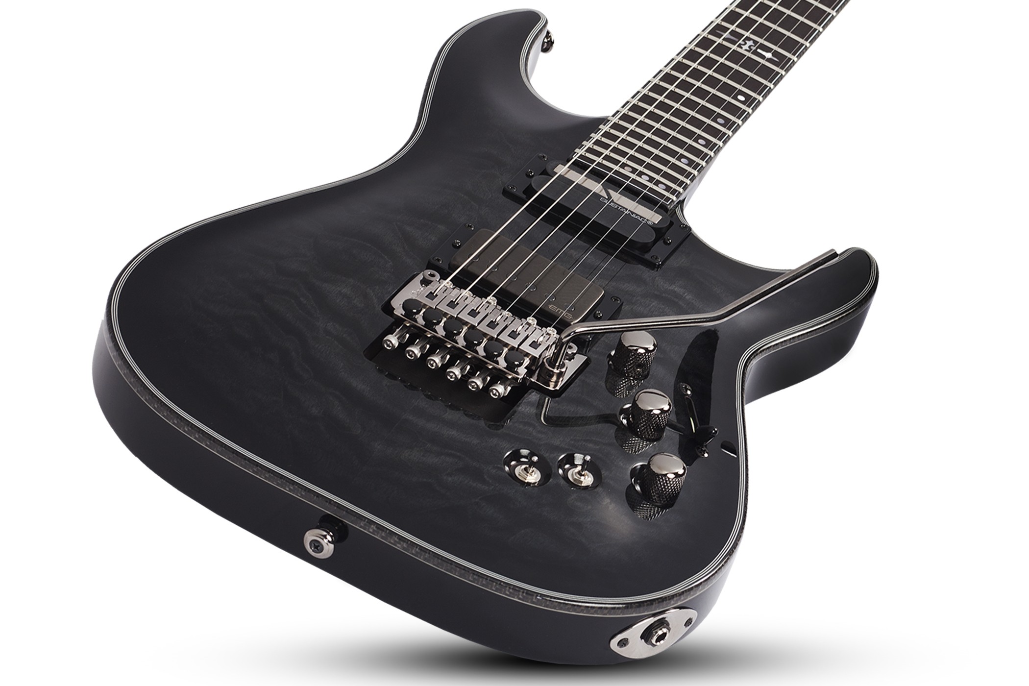 Schecter Hellraiser Hybrid C-1 FR-S Electric Guitar - Trans Black Burst