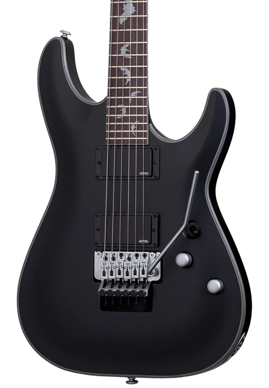 Schecter Damien Platinum 6 FR Electric Guitar - Satin Black