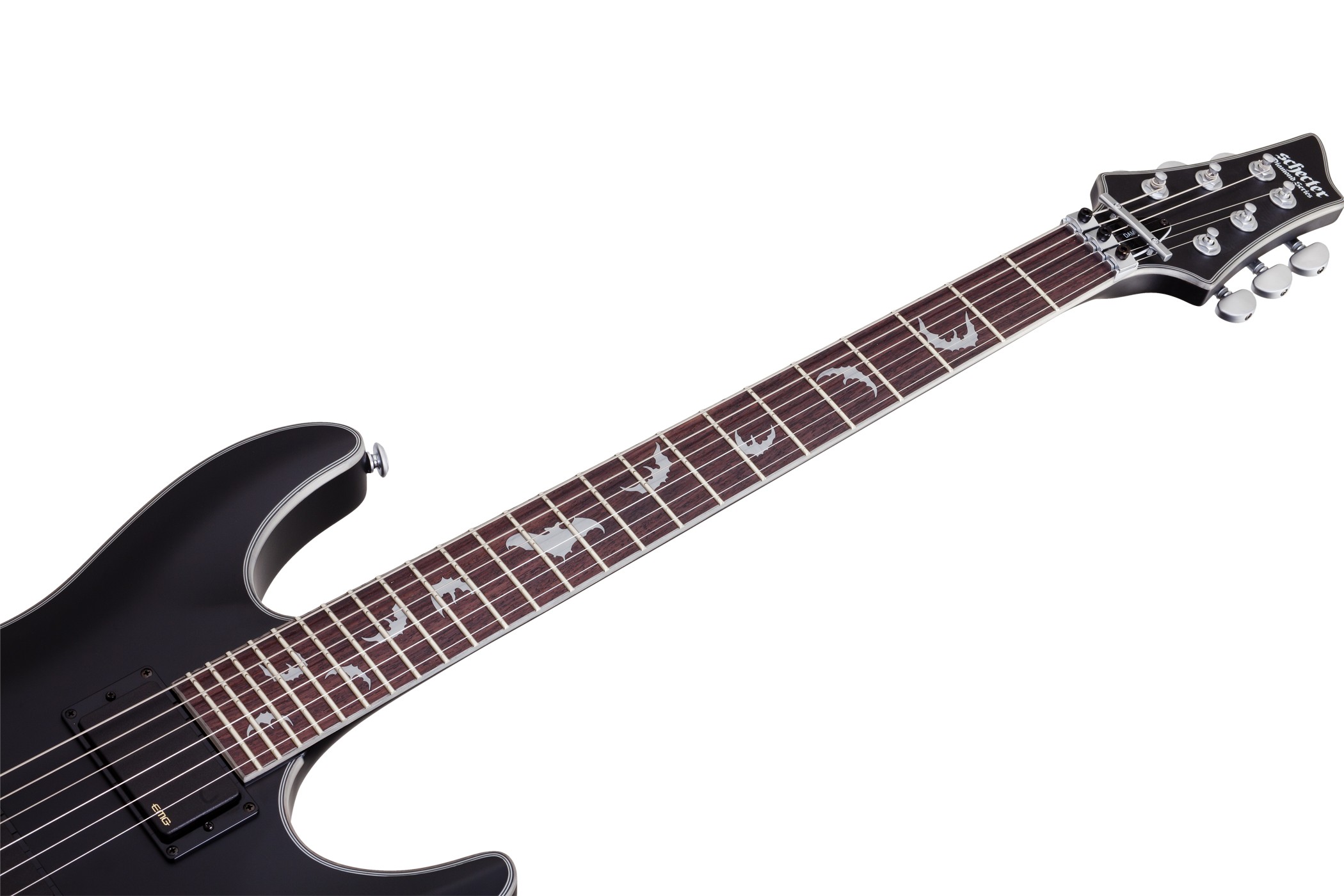 Schecter Damien Platinum 6 FR Electric Guitar - Satin Black