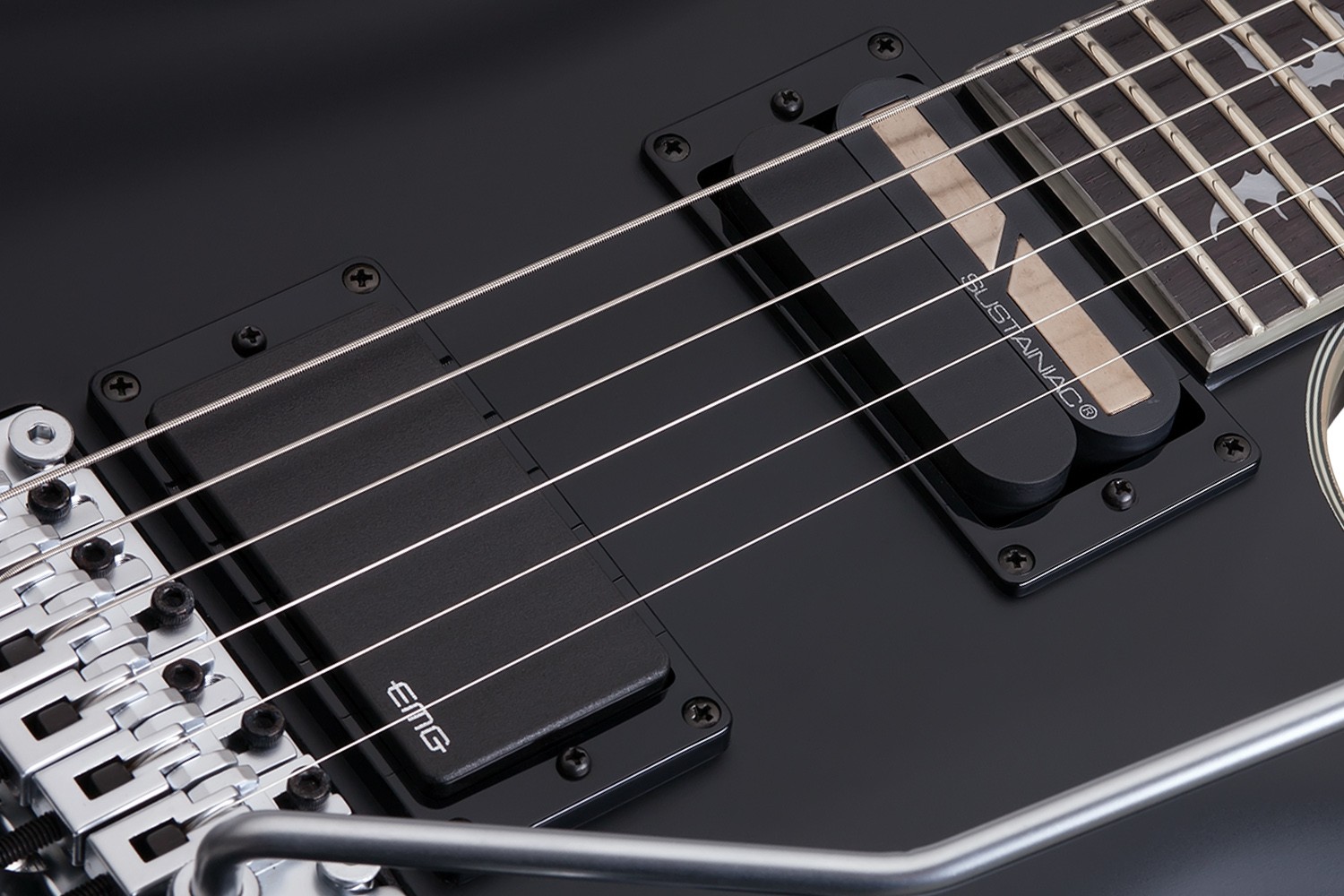 Schecter Damien Platinum 6 FR S Electric Guitar - Satin Black