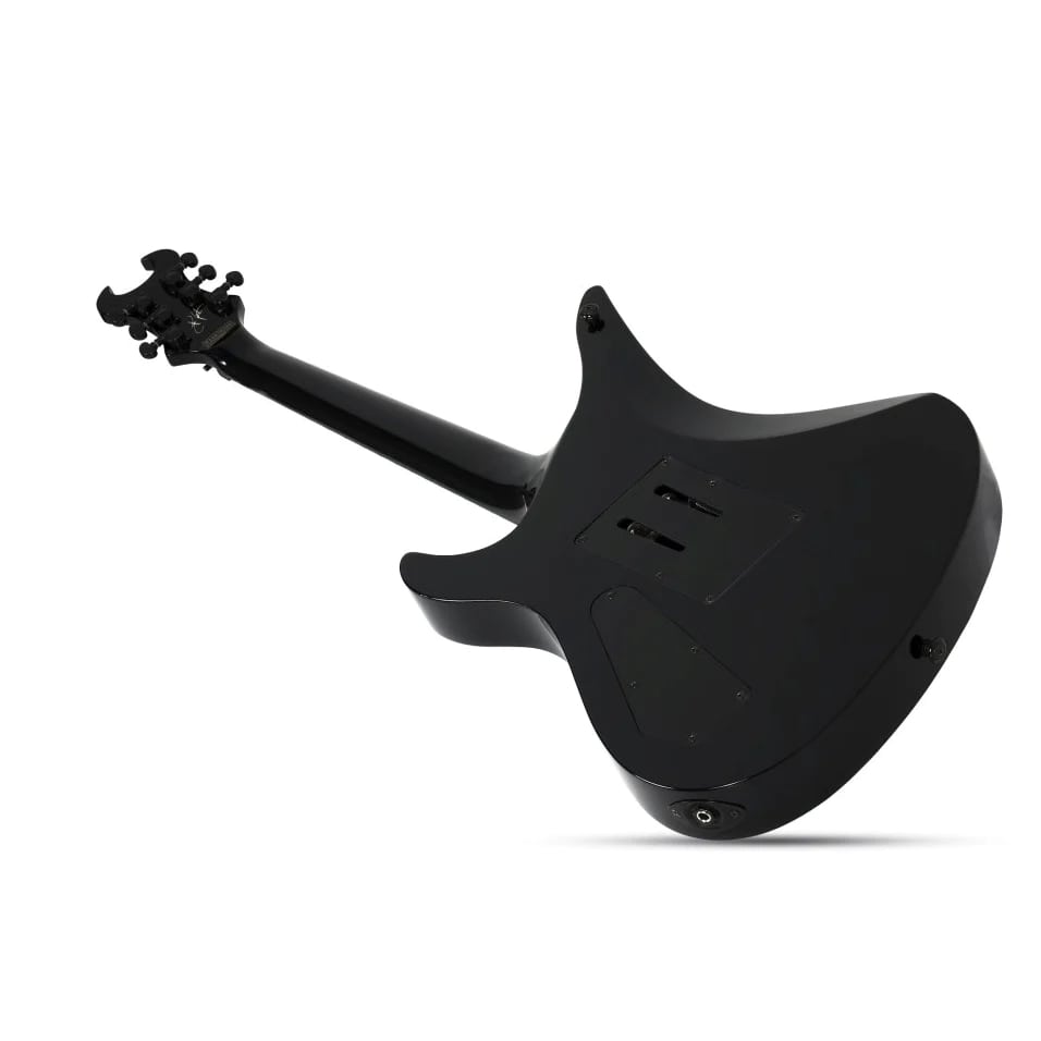Schecter Electric Guitar Synyster Custom - Gloss Black With Silver Pin Stripes