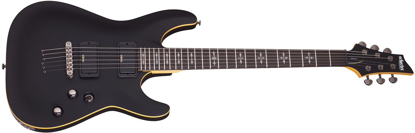 Schecter Electric Guitar Demon 6 - Aged Black Satin
