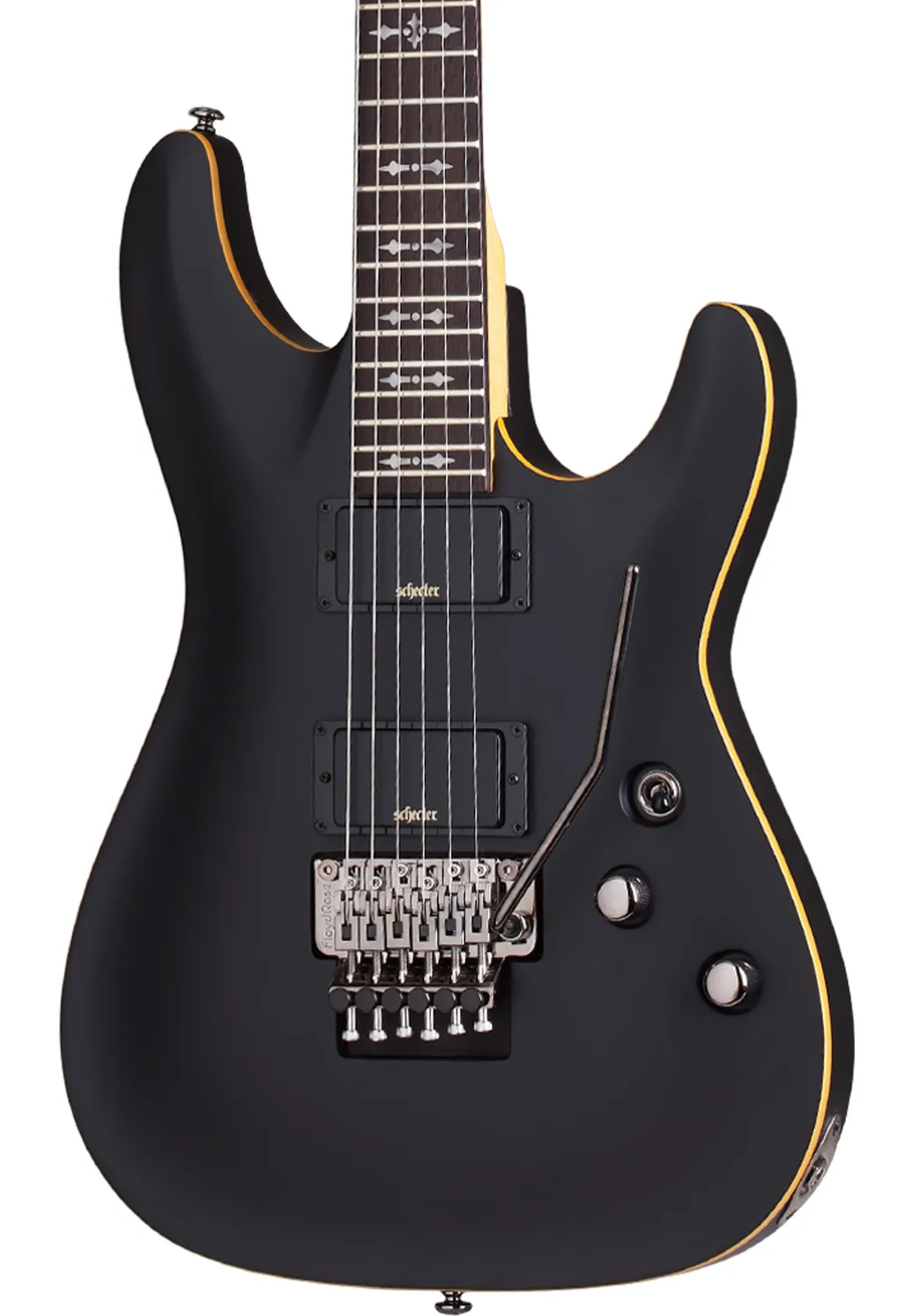 Schecter Electric Guitar Demon-6 FR - Aged Black Satin (ABSN)