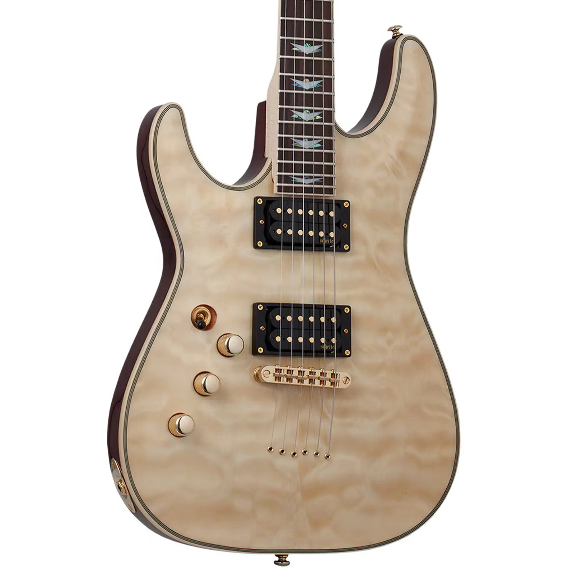 Schecter Omen Extreme 6 Left Handed Electric Guitar - Gloss Natural