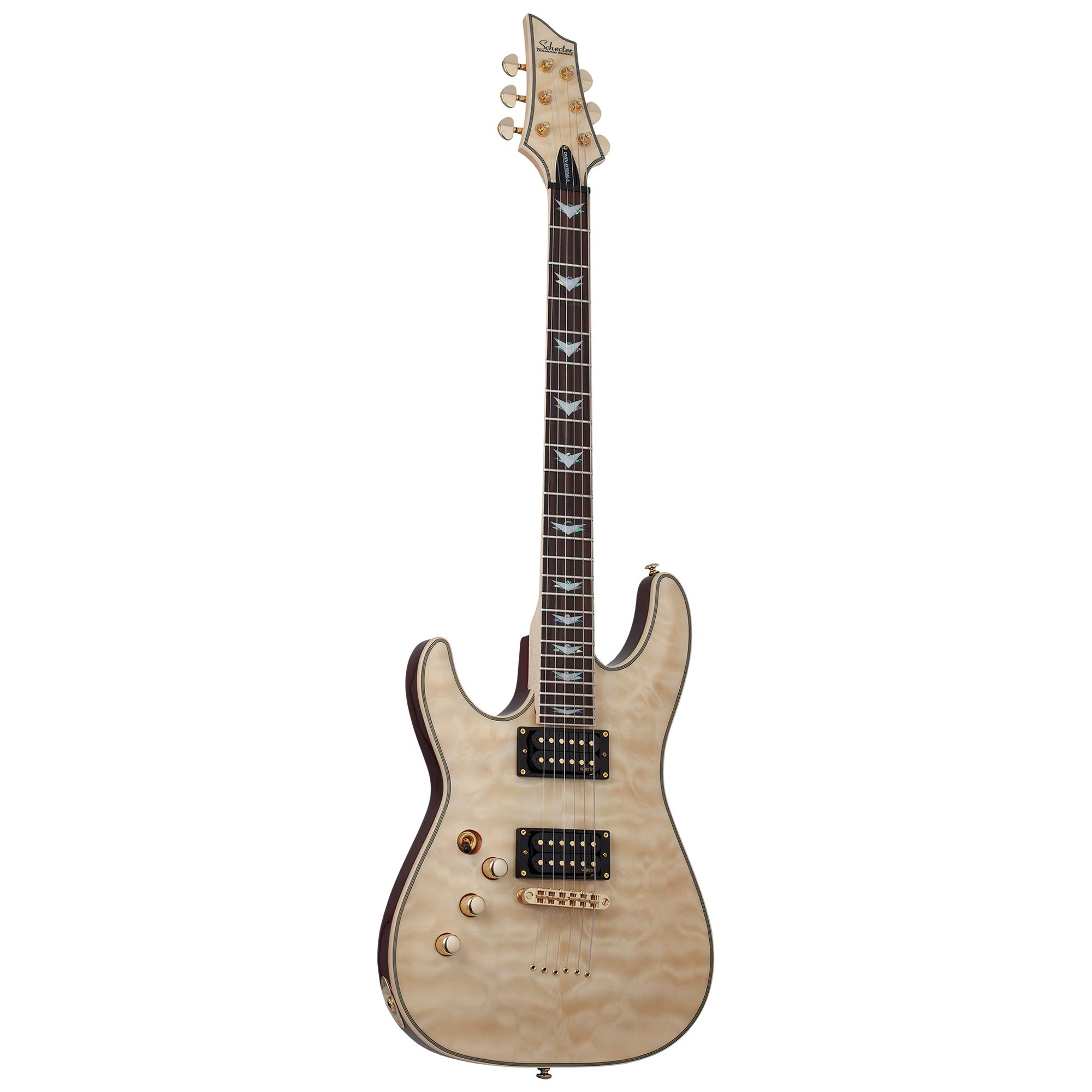 Schecter Omen Extreme 6 Left Handed Electric Guitar - Gloss Natural