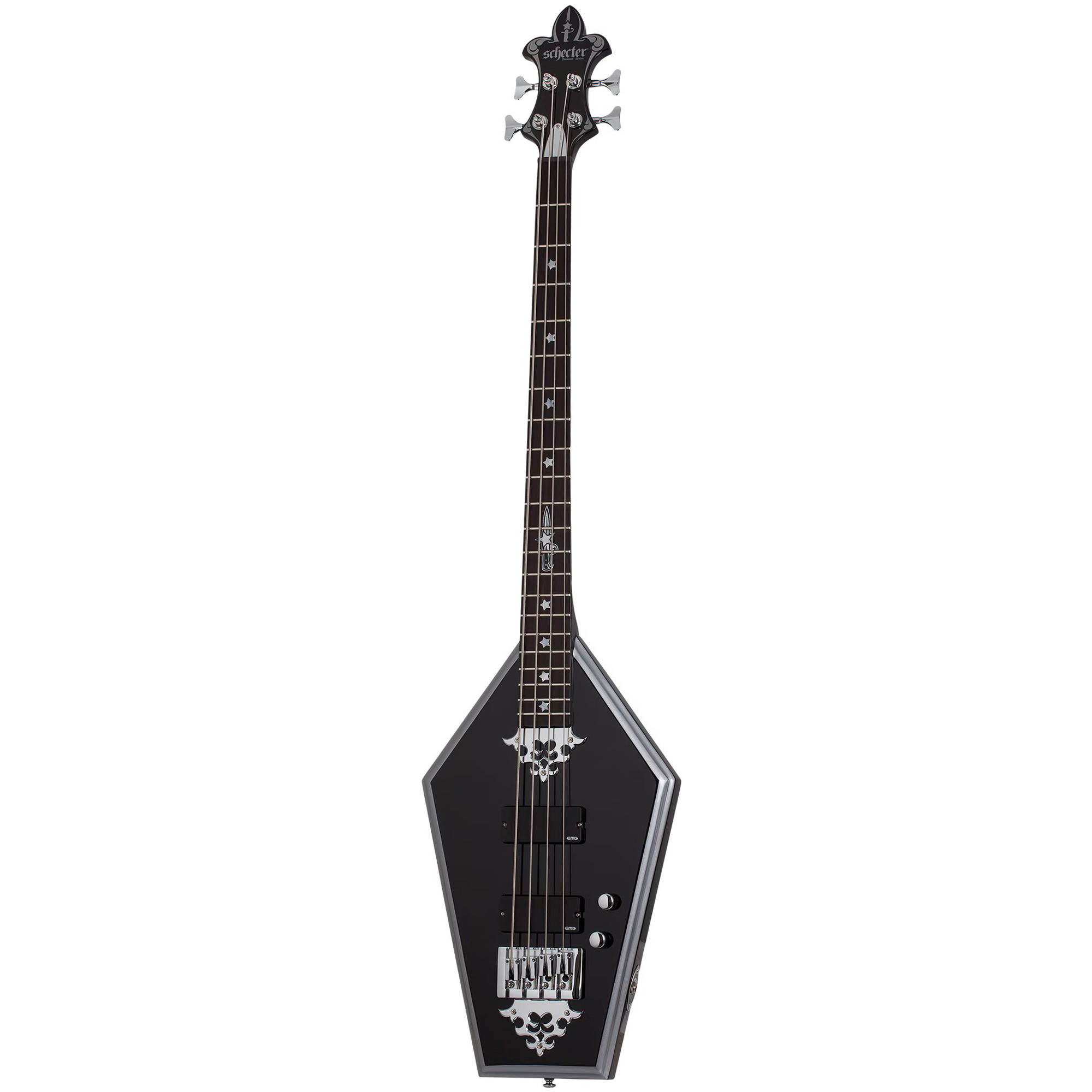 Schecter Sean Yseult Casket Electric Bass - Gloss Black (PRE ORDER)