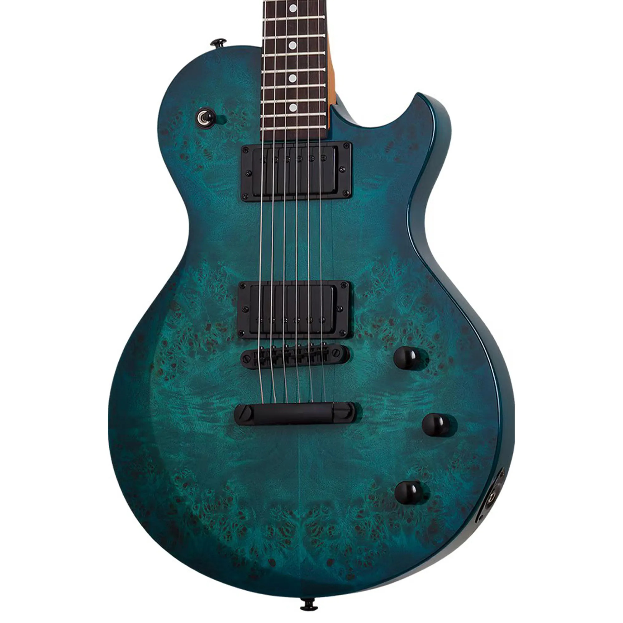 Schecter Electric Guitar Solo II Standard - Ocean Blue Burst Burl