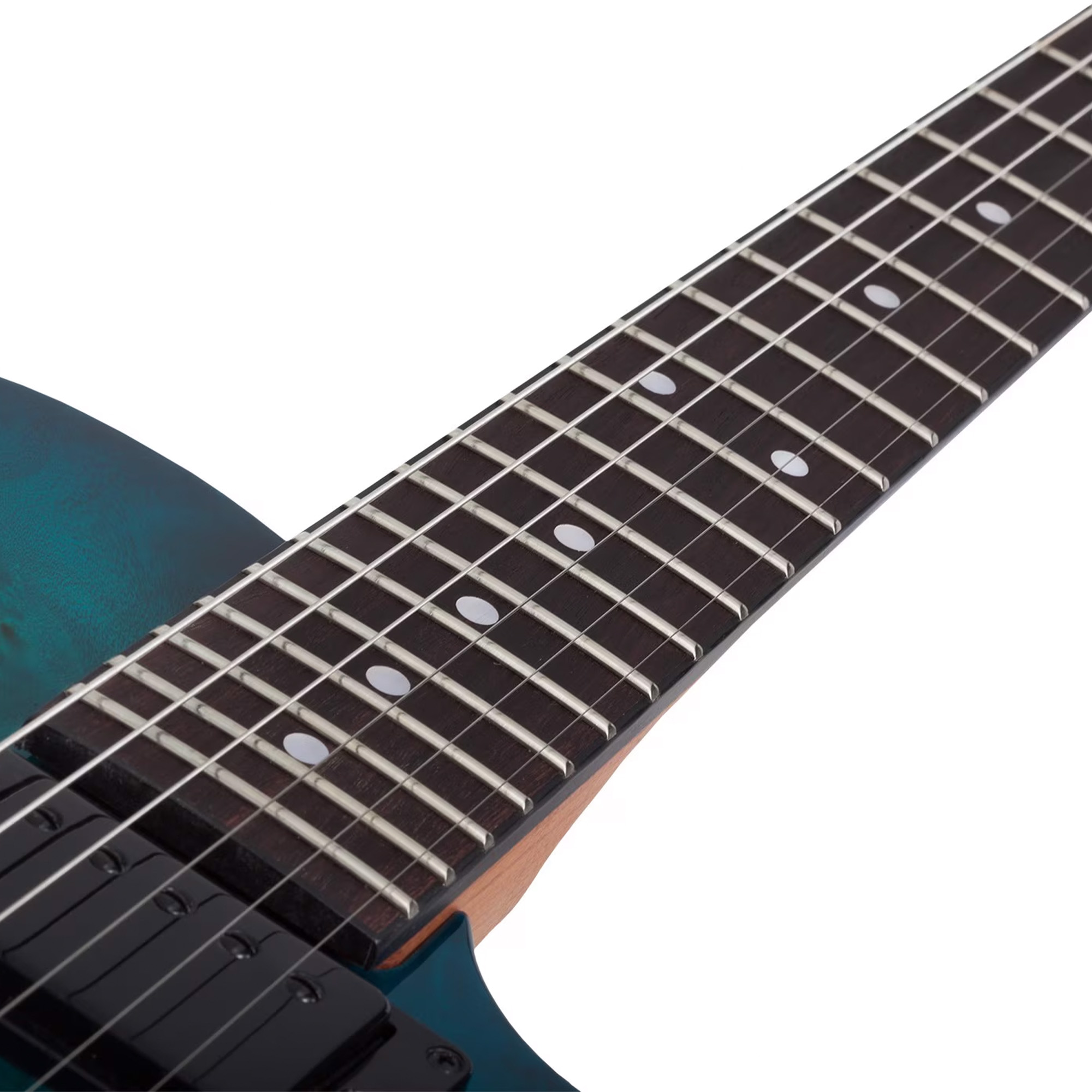 Schecter Electric Guitar Solo II Standard - Ocean Blue Burst Burl