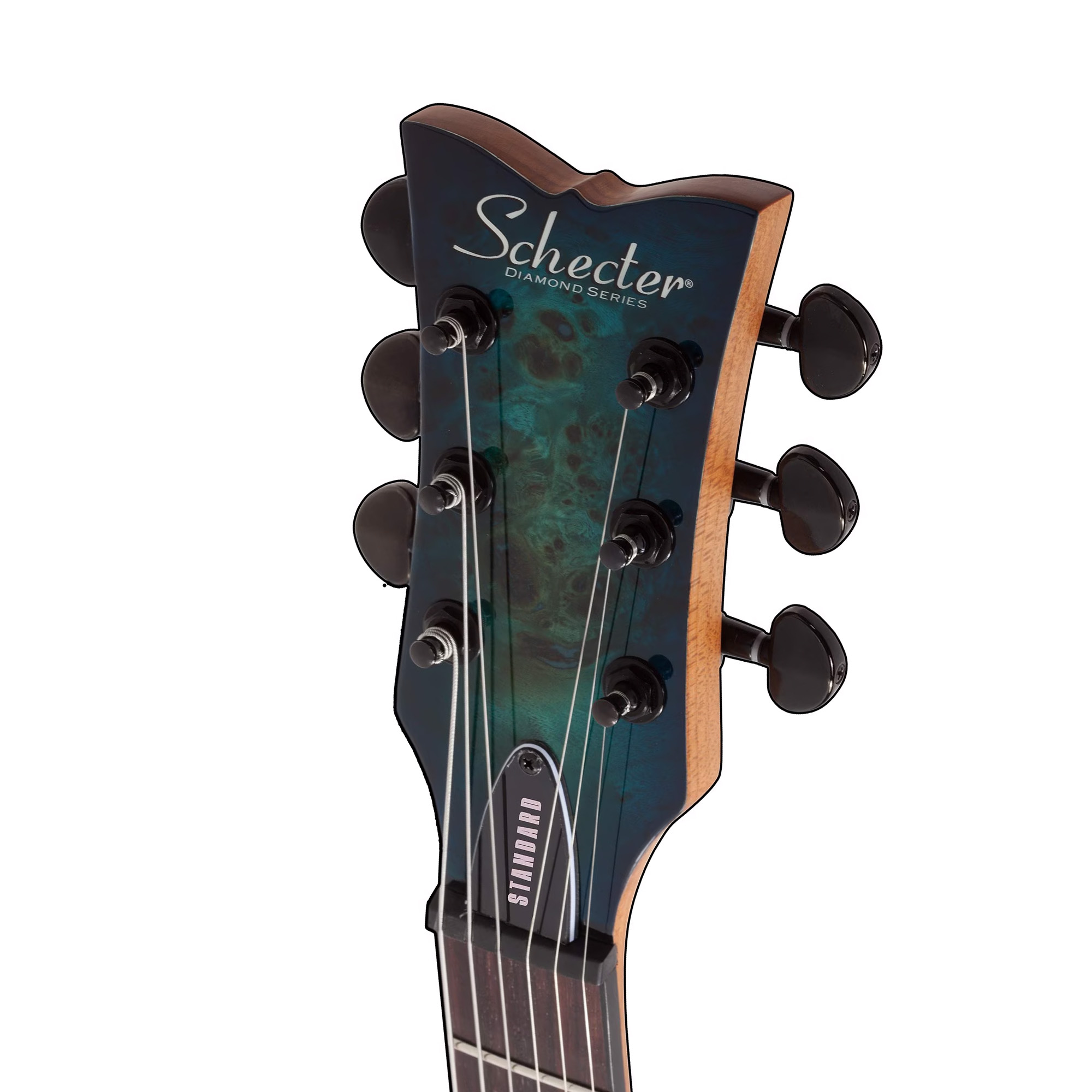 Schecter Electric Guitar Solo II Standard - Ocean Blue Burst Burl