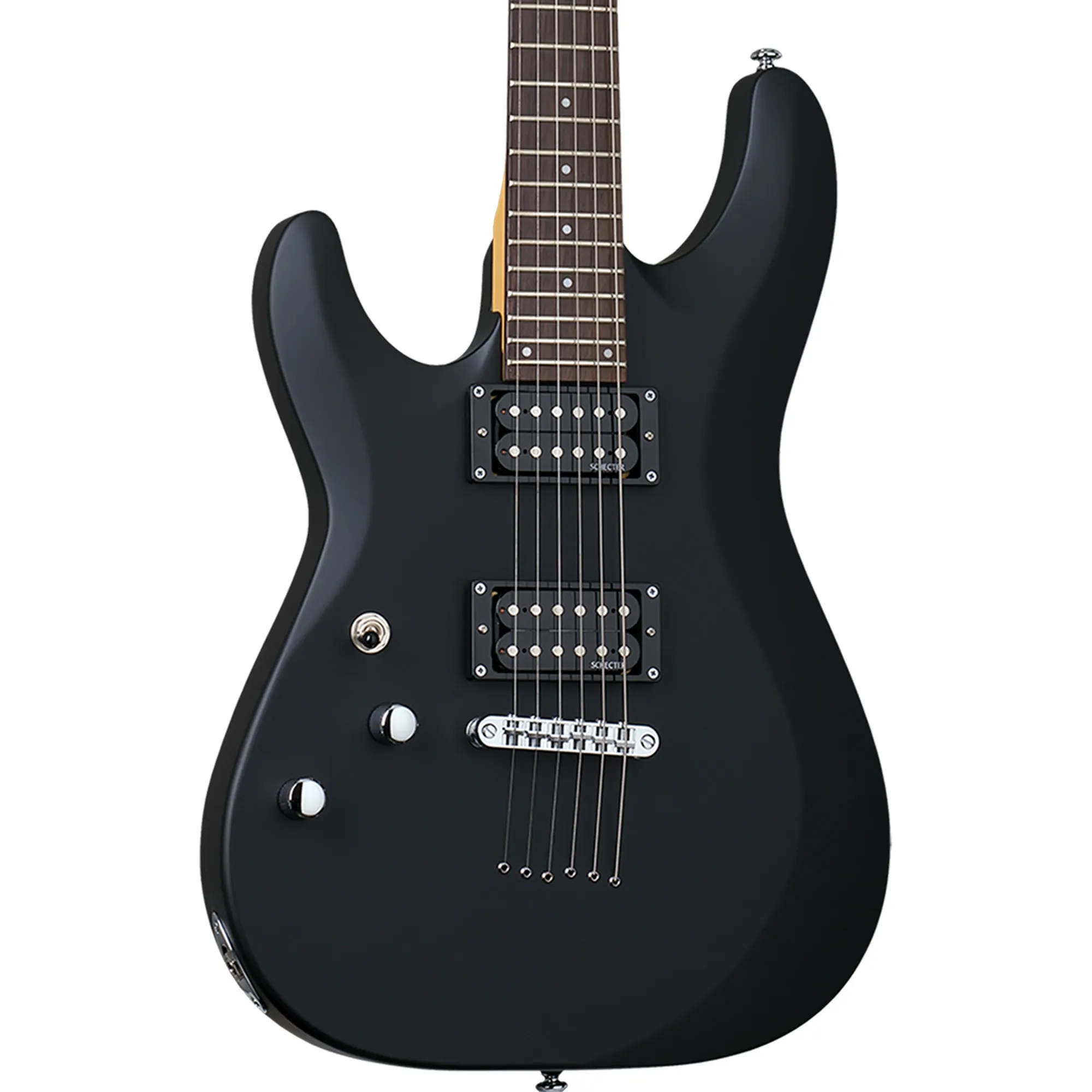 Schecter C-6 Deluxe Left Handed  Electric Guitar - Satin Black