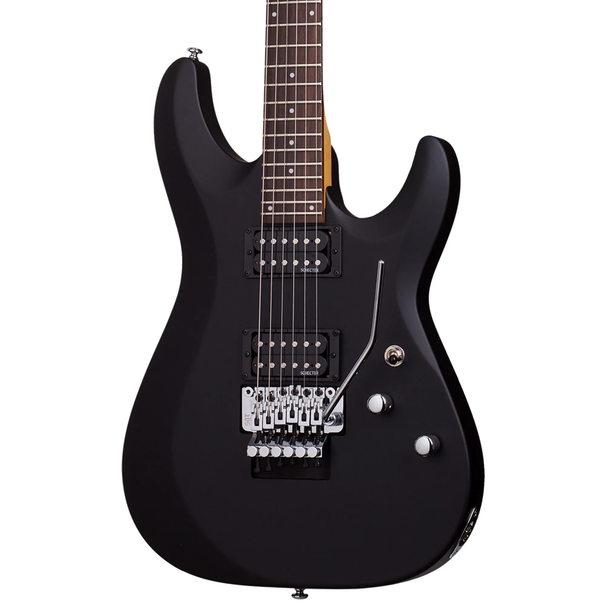 Schecter Electric Guitar C-6 FR Deluxe - Satin Black