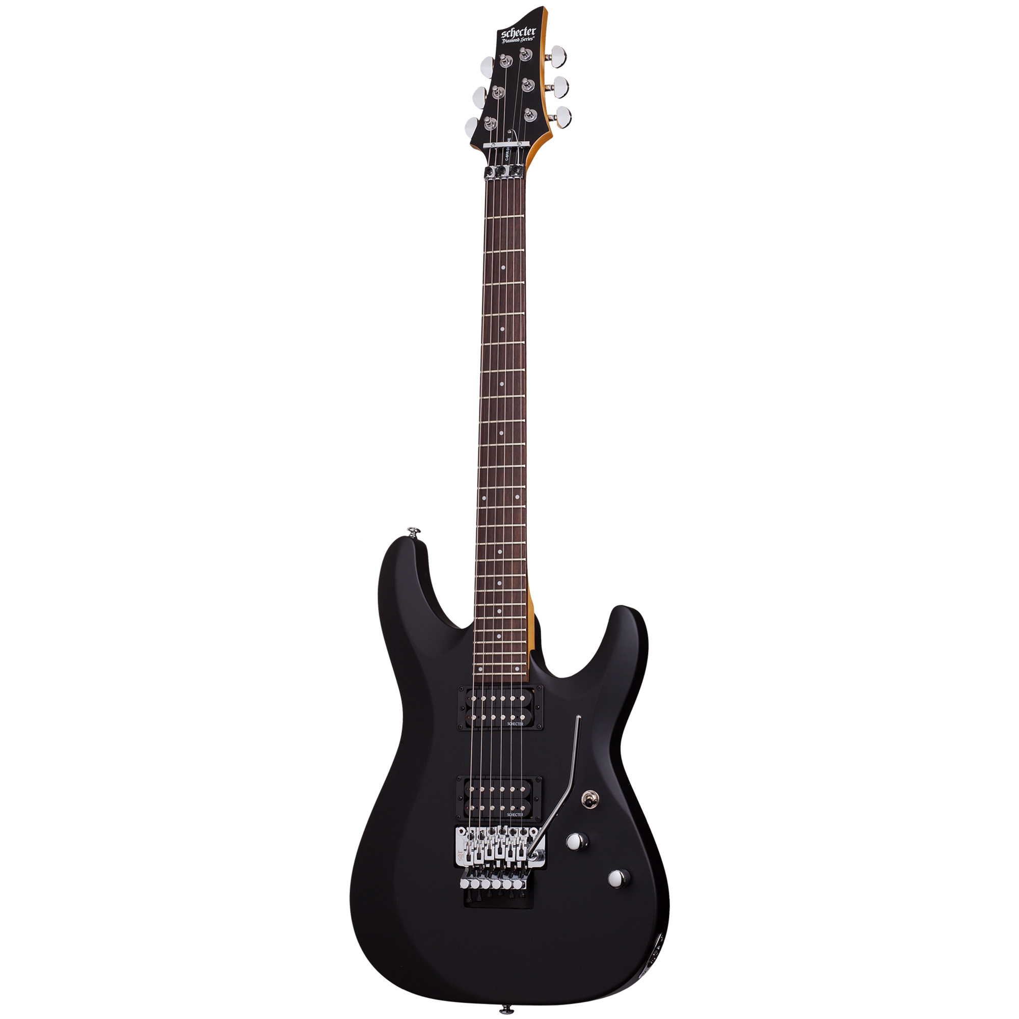 Schecter Electric Guitar C-6 FR Deluxe - Satin Black