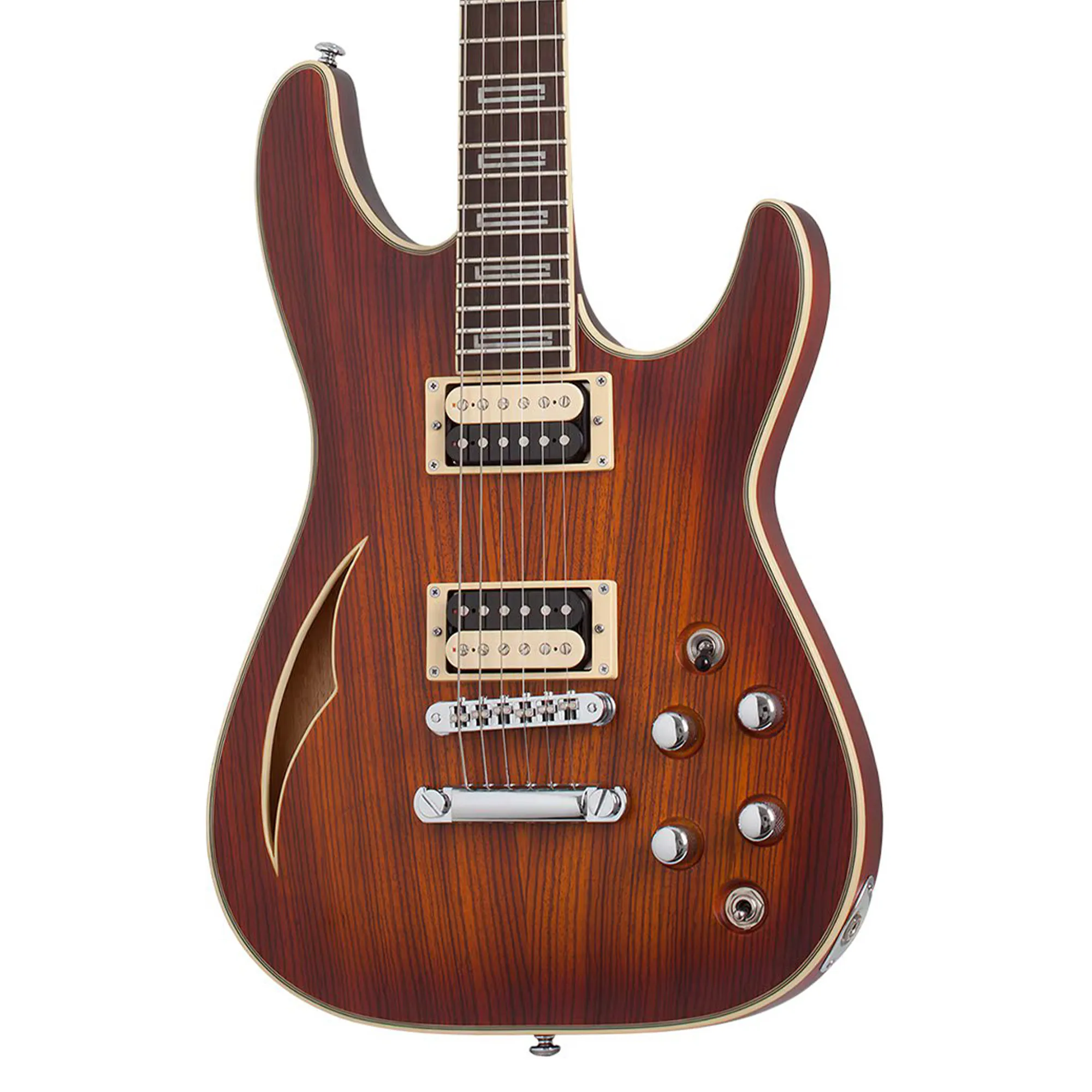 Schecter C-1 E/A Classic Semi Hollowbody Electric Guitar - Faded Vintage Sunburst