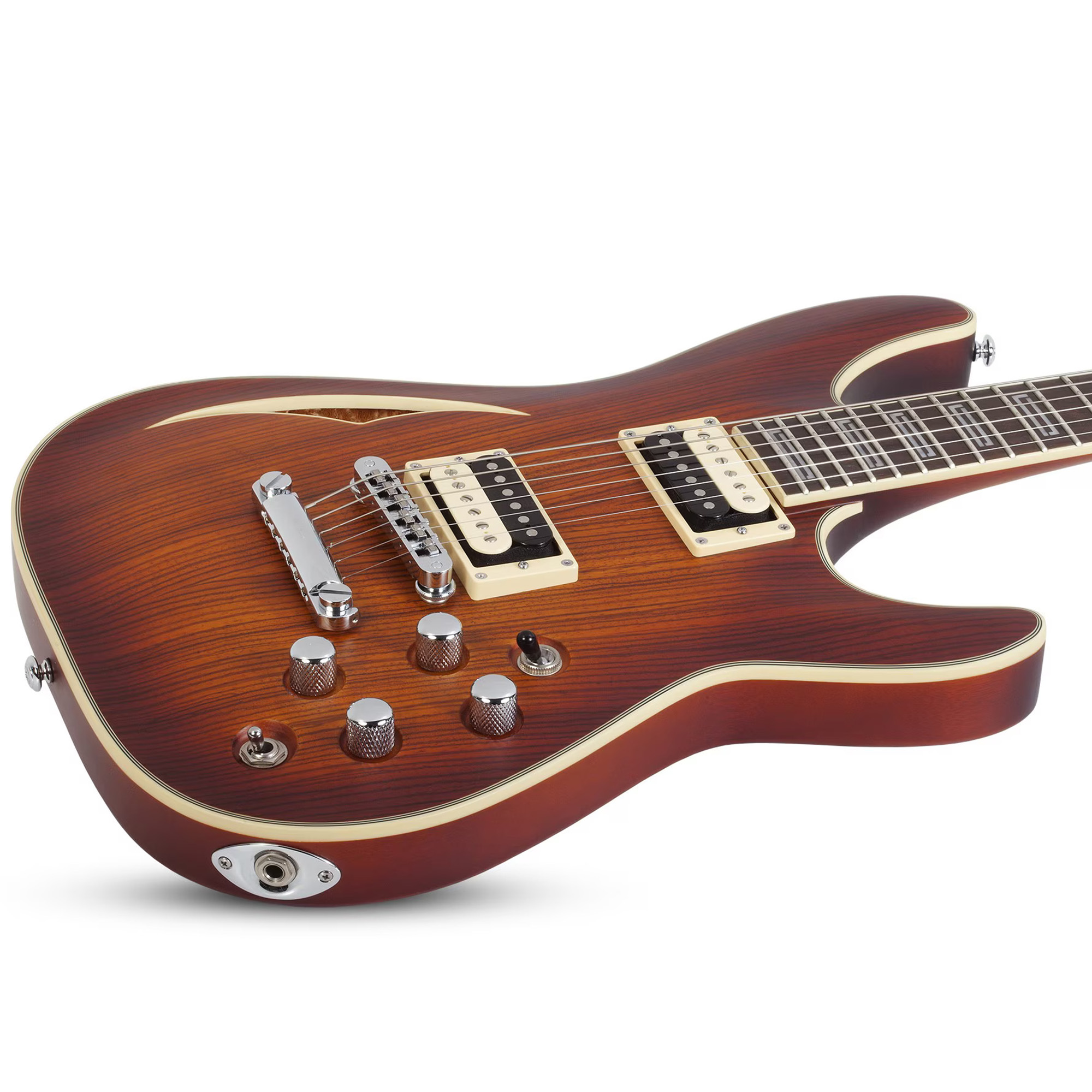 Schecter C-1 E/A Classic Semi Hollowbody Electric Guitar - Faded Vintage Sunburst