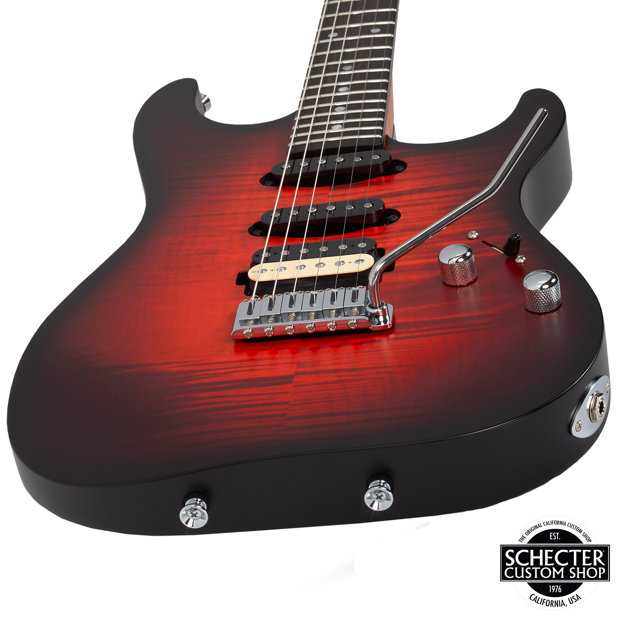 Schecter USA Custom Shop Sunset Custom II Electric Guitar - Tiger Eye