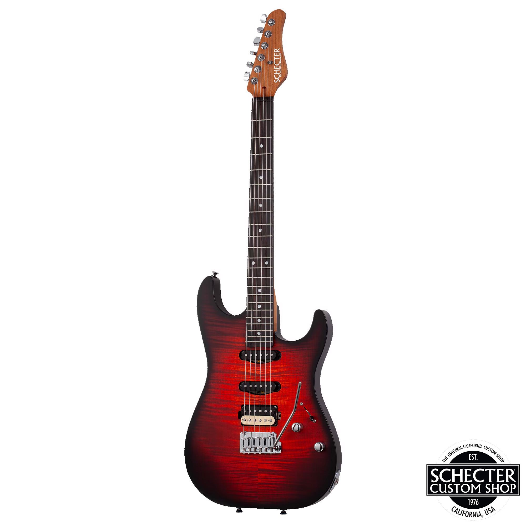 Schecter USA Custom Shop Sunset Custom II Electric Guitar - Tiger Eye