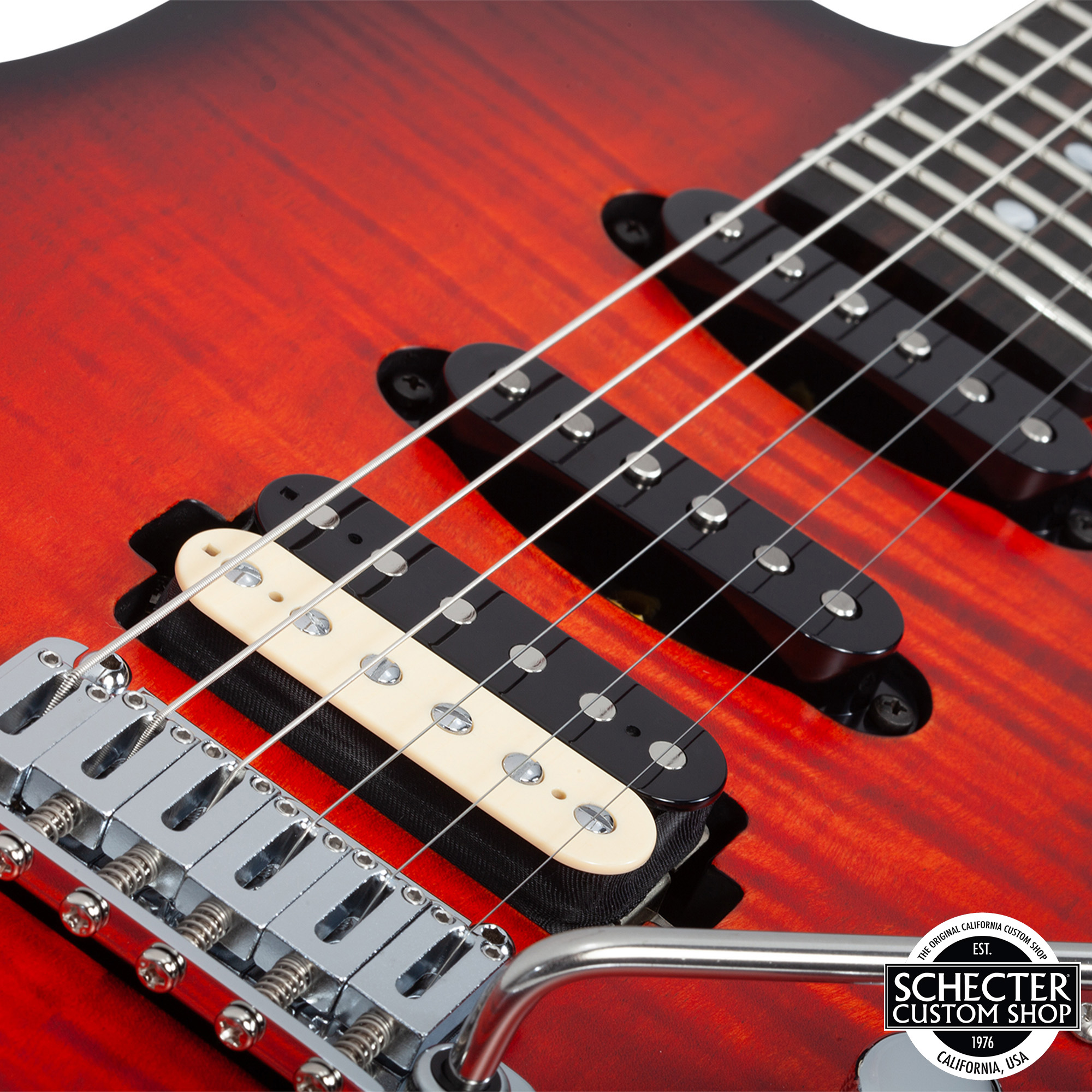 Schecter USA Custom Shop Sunset Custom II Electric Guitar - Tiger Eye