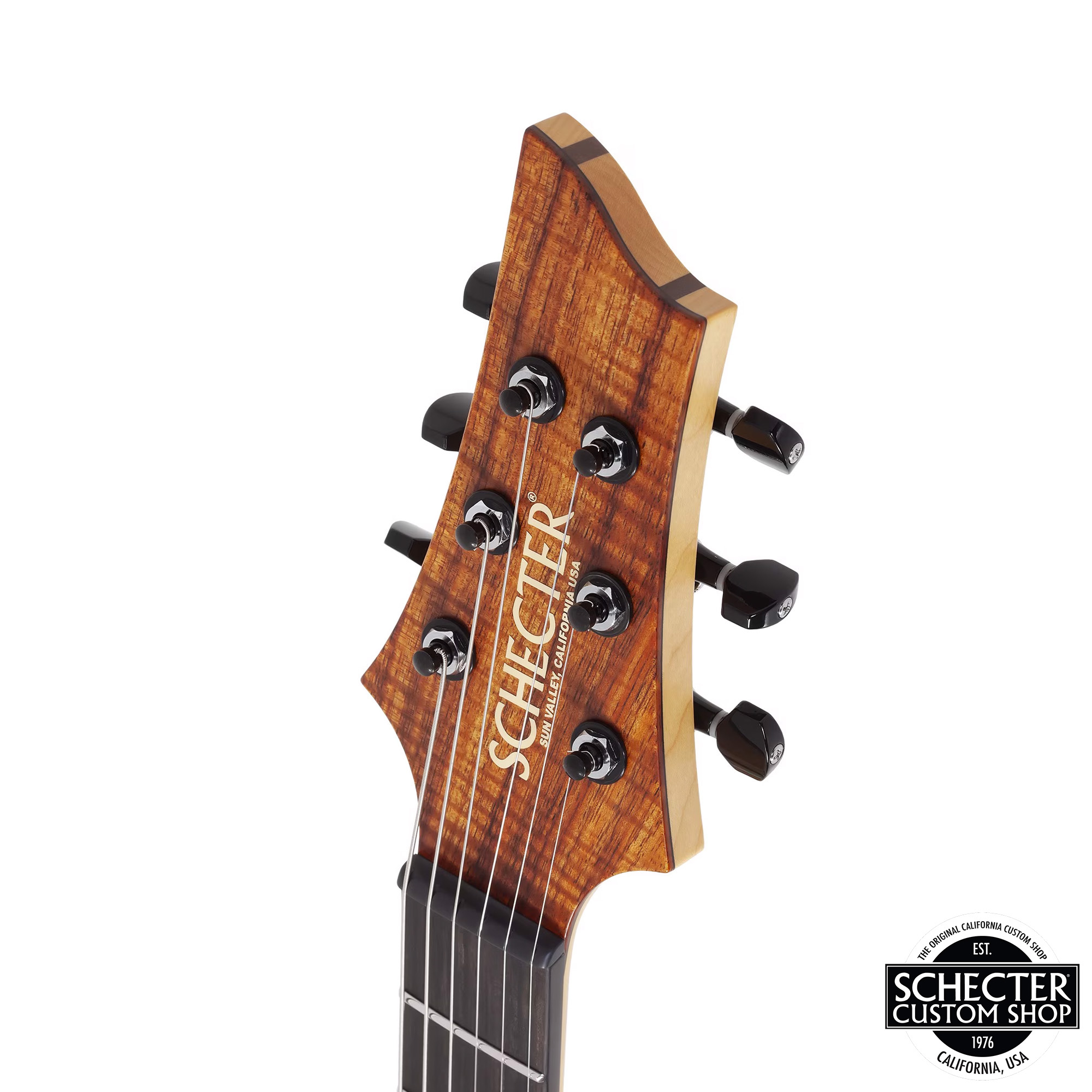 Schecter USA Custom Shop Sunset Extreme Exotic Electric Guitar - Vintage Tint Natural