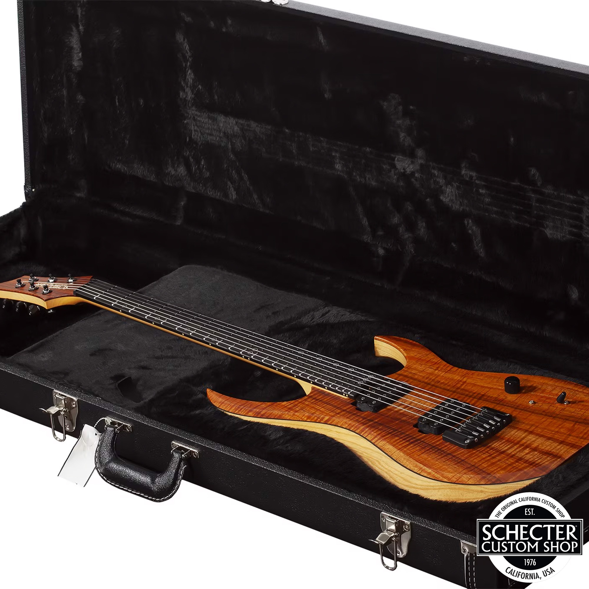 Schecter USA Custom Shop Sunset Extreme Exotic Electric Guitar - Vintage Tint Natural
