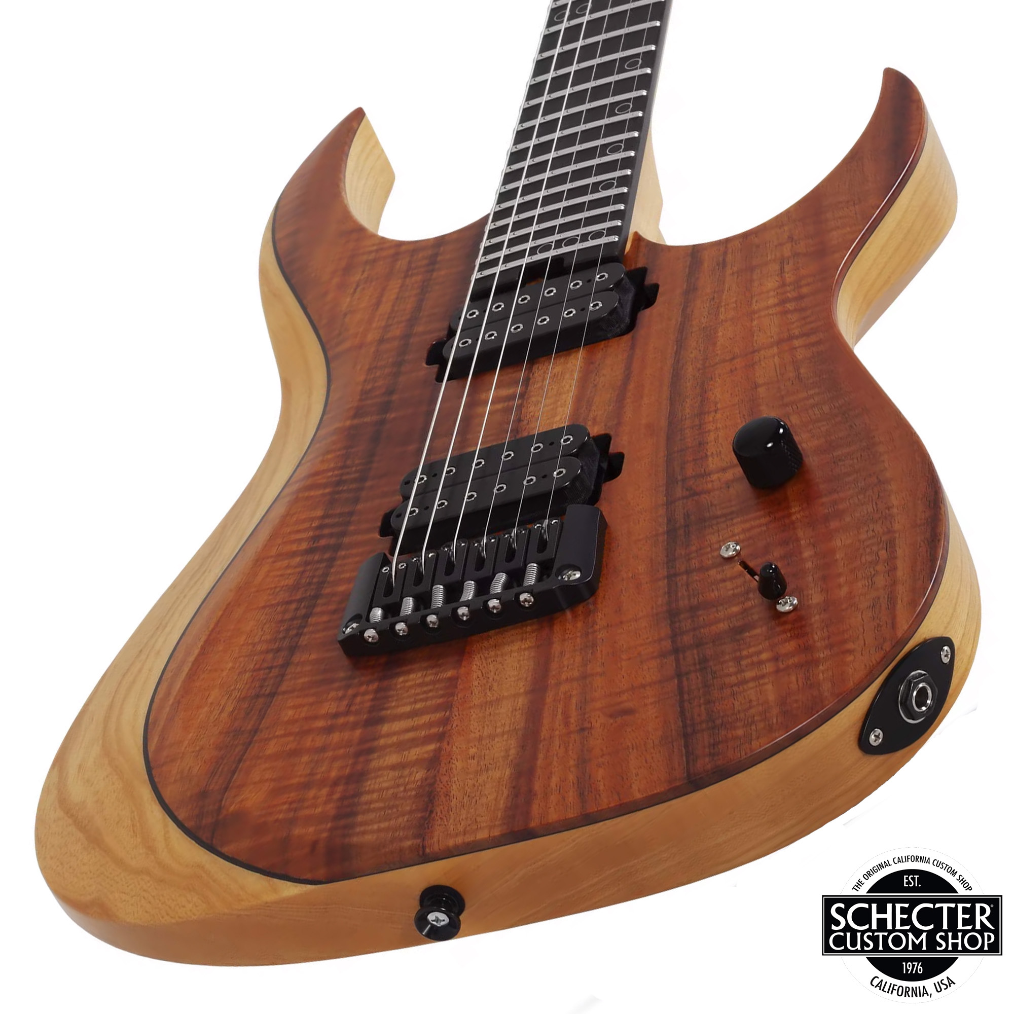 Schecter USA Custom Shop Sunset Extreme Exotic Electric Guitar - Vintage Tint Natural