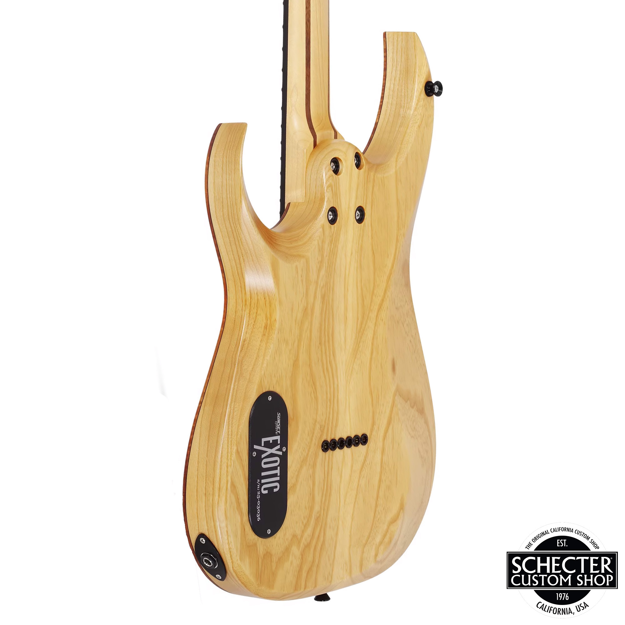 Schecter USA Custom Shop Sunset Extreme Exotic Electric Guitar - Vintage Tint Natural