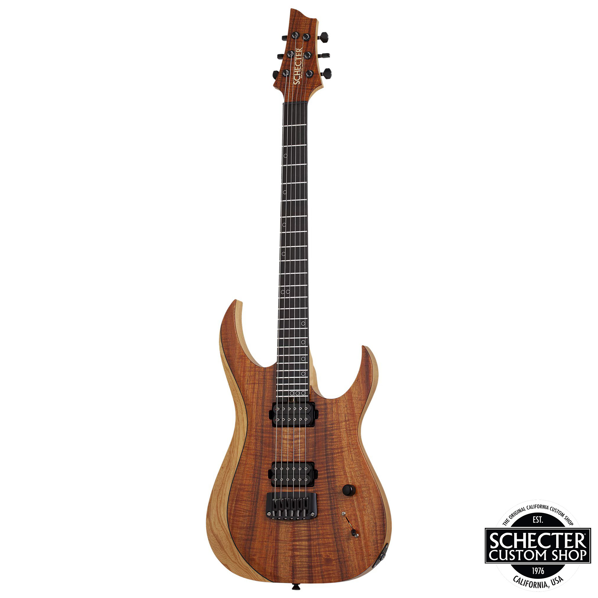 Schecter USA Custom Shop Sunset Extreme Exotic Electric Guitar - Vintage Tint Natural