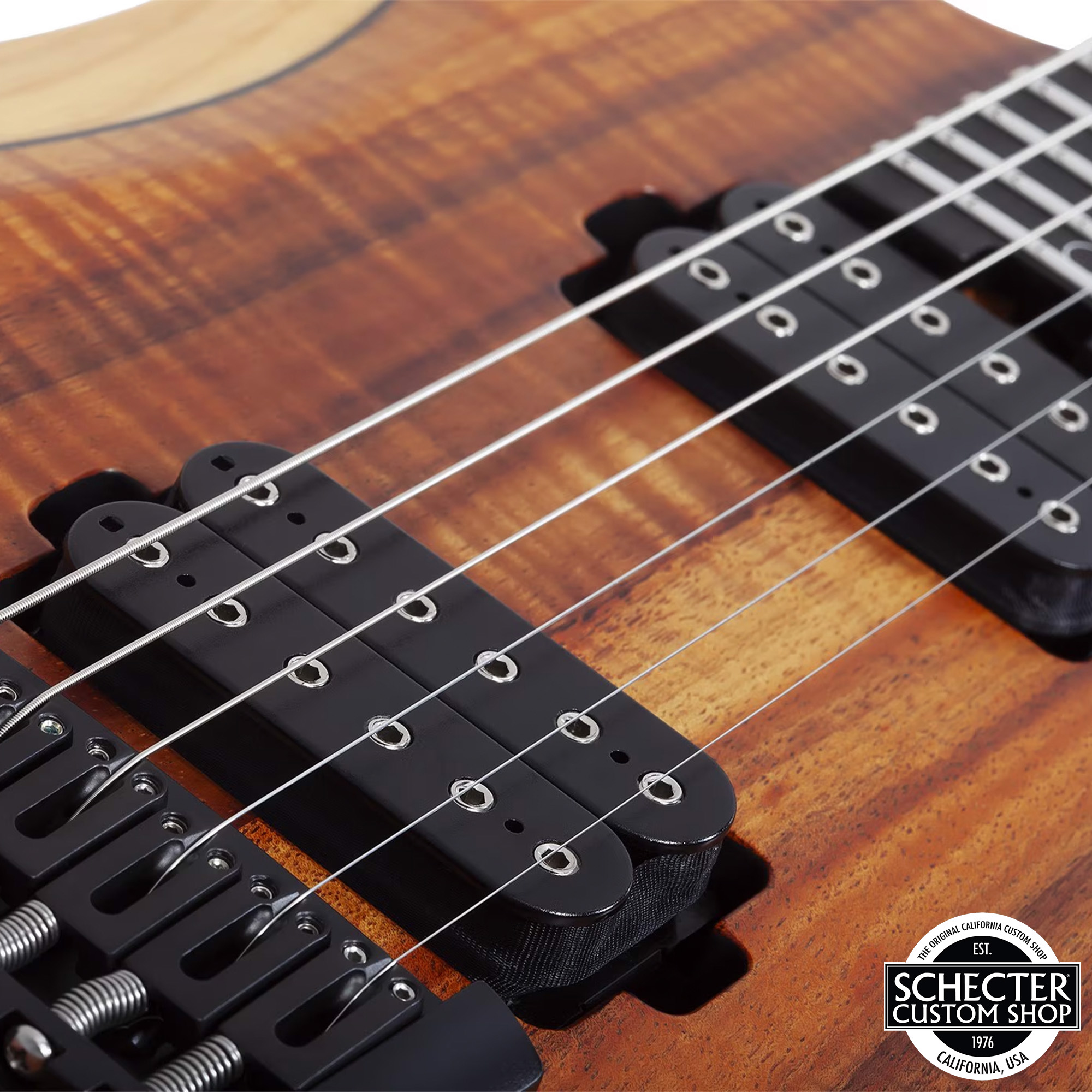 Schecter USA Custom Shop Sunset Extreme Exotic Electric Guitar - Vintage Tint Natural