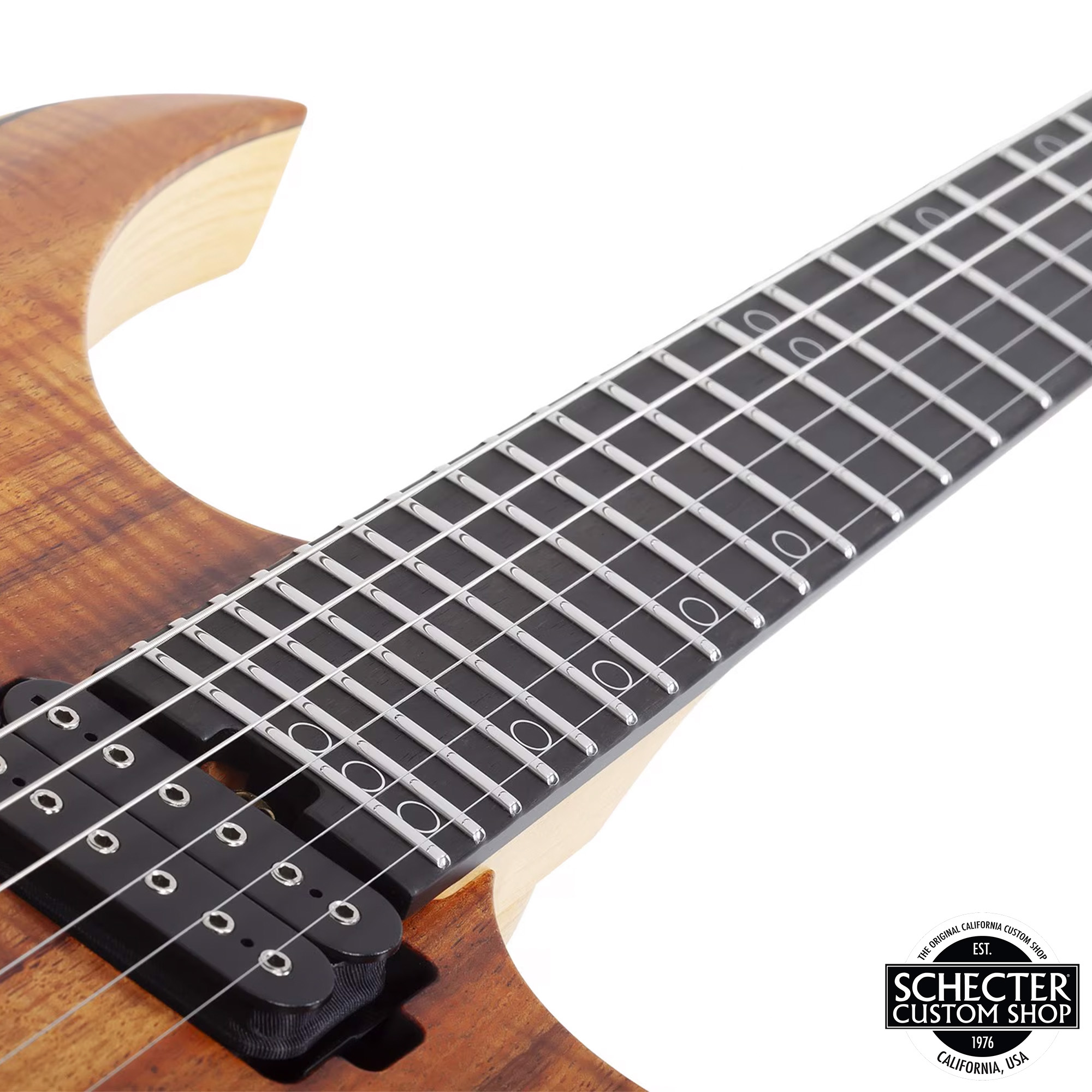 Schecter USA Custom Shop Sunset Extreme Exotic Electric Guitar - Vintage Tint Natural