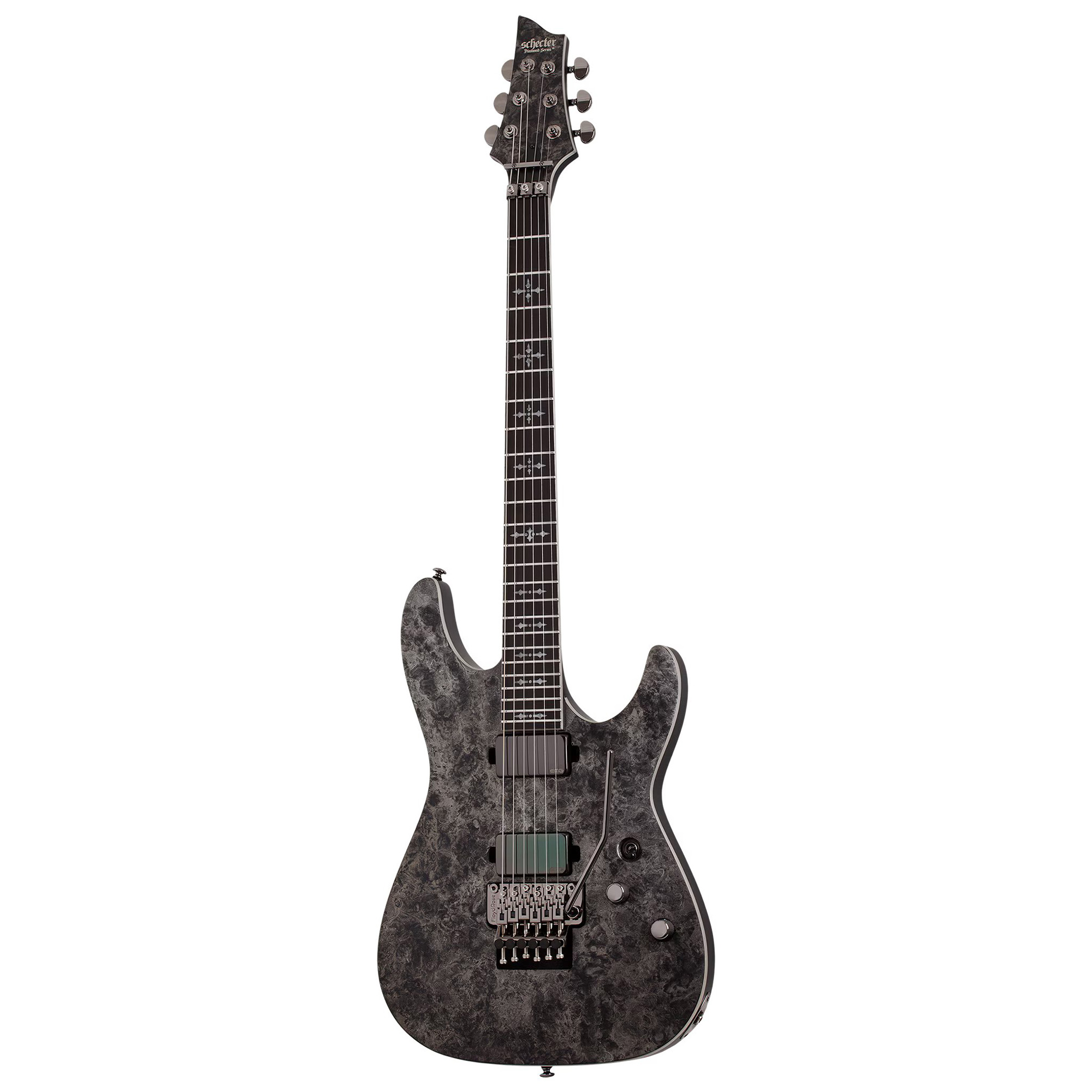 Schecter Electric Guitar Ernie C C-1 - Black Reign