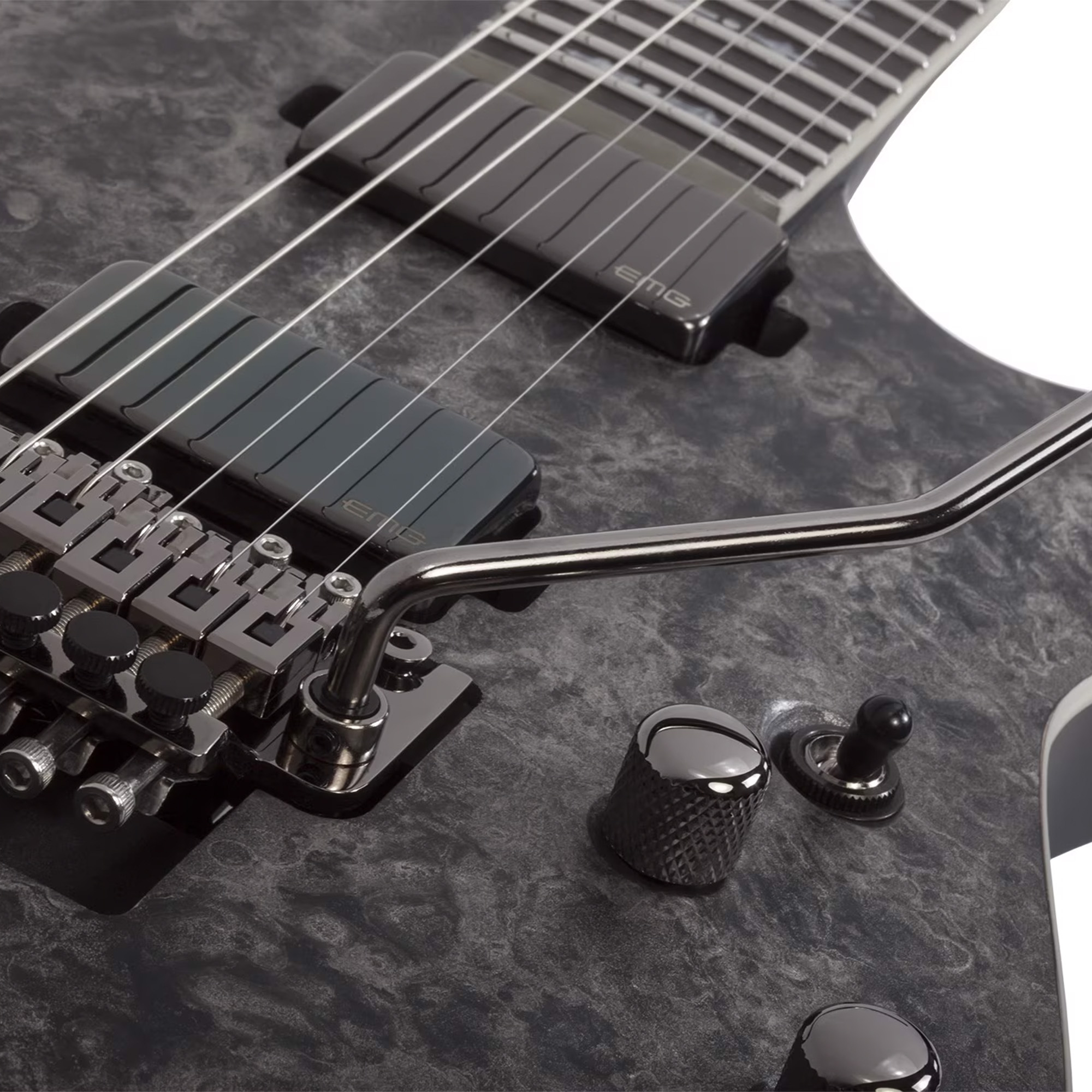 Schecter Electric Guitar Ernie C C-1 - Black Reign