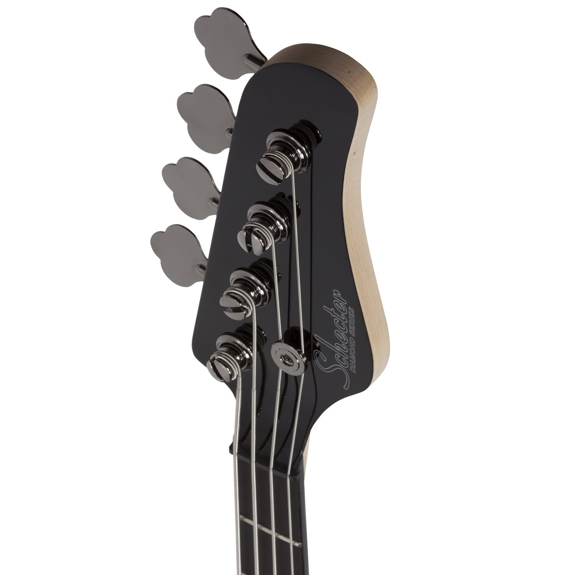 Schecter JD DeServio J-4 Electric Bass - Gloss Black with 'BLS' Distressed Flag (PRE ORDER)