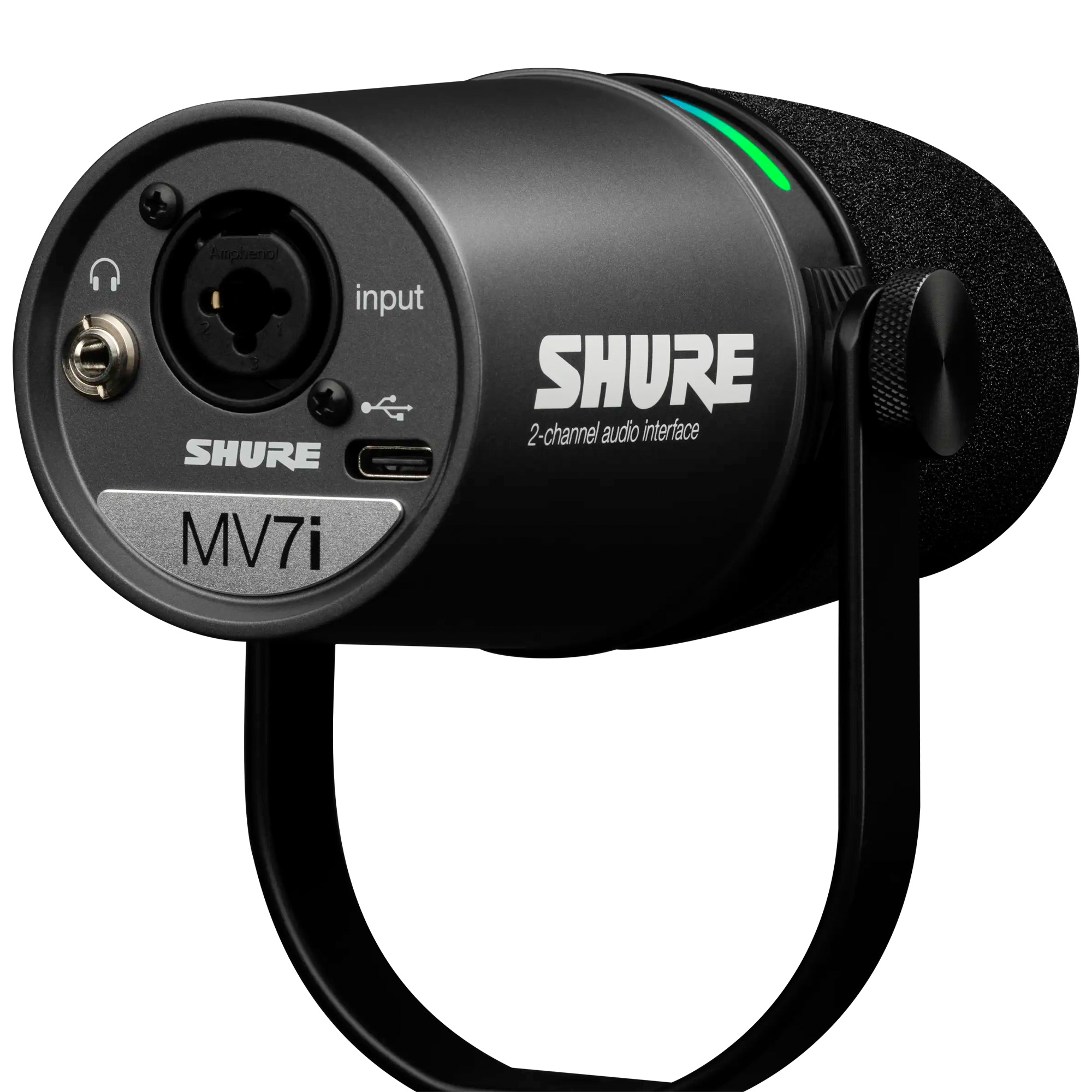 Shure MV7I Smart Mic and Interface Microphone - Black