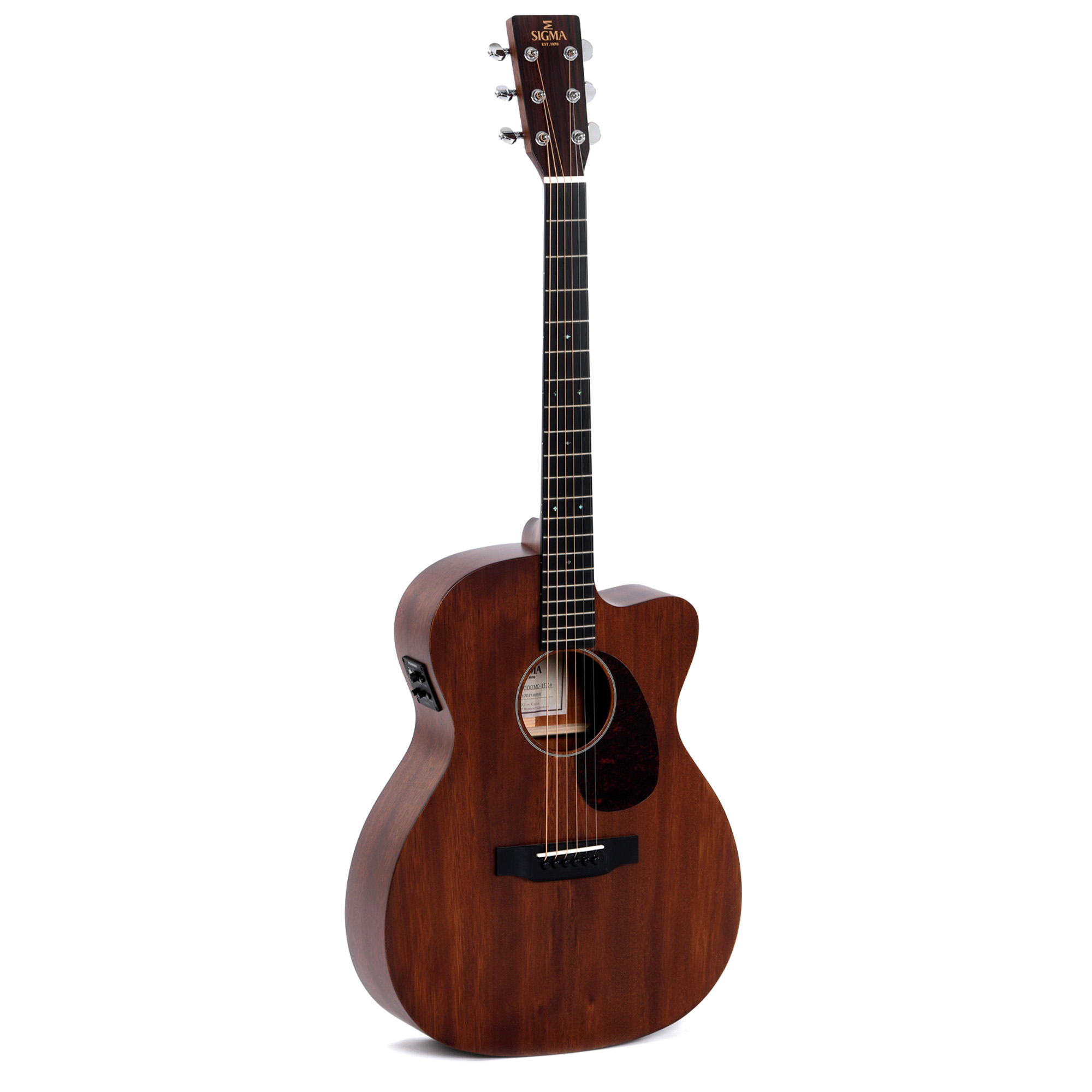 Sigma 000MC-15E Cutaway Semi Acoustic Guitar - Mahogany