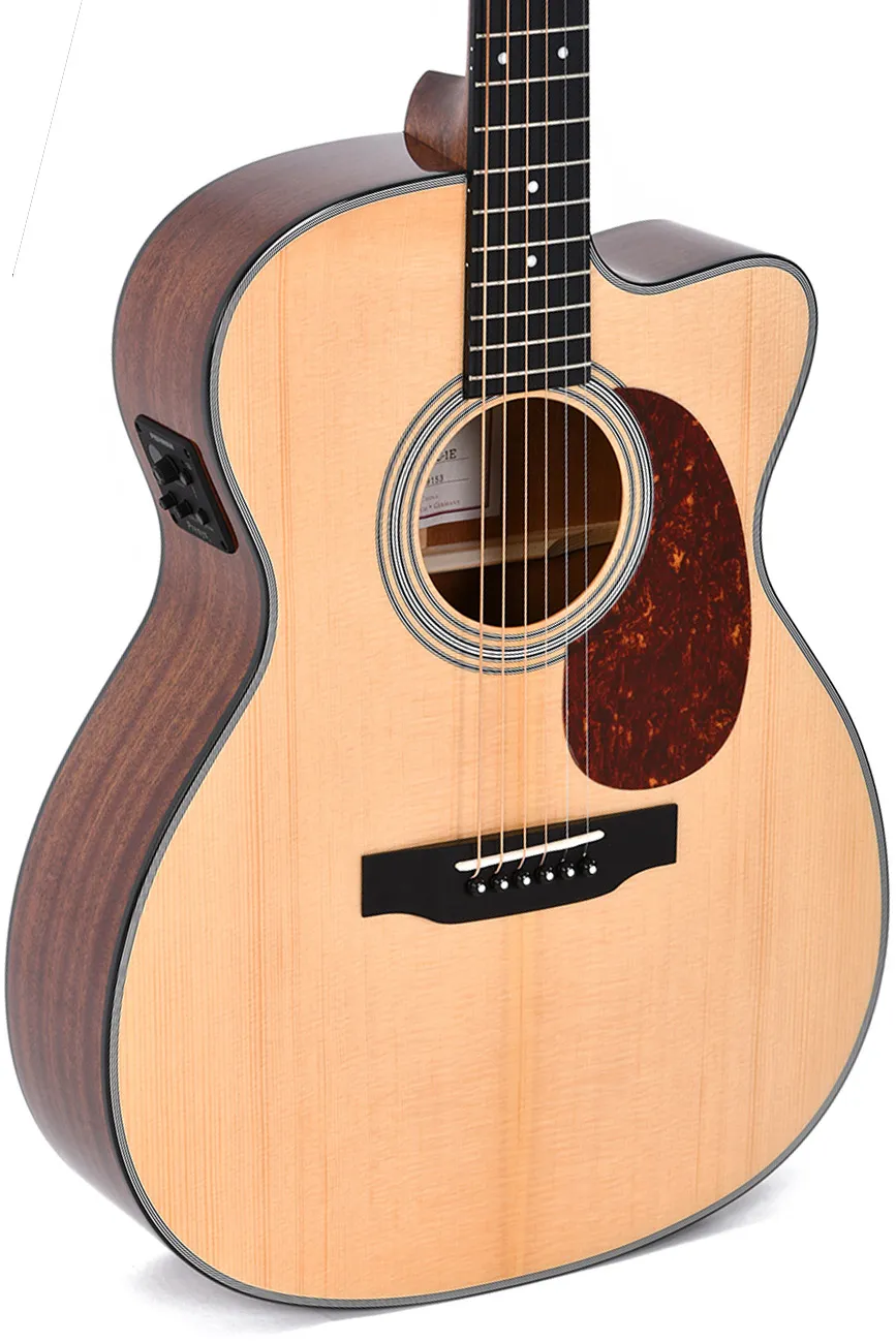 Sigma 000MC-1E 14 Fret Cutaway Acoustic Guitar - Natural High Gloss
